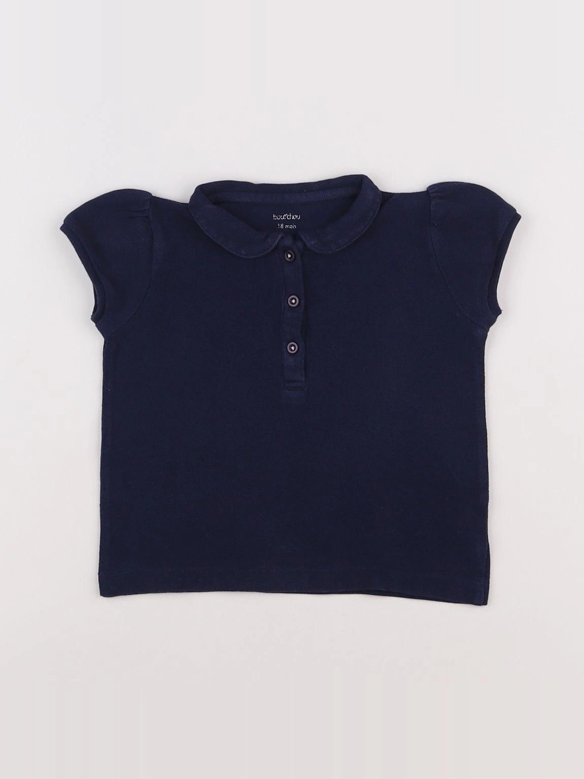 Boutchou - polo bleu - 18 mois