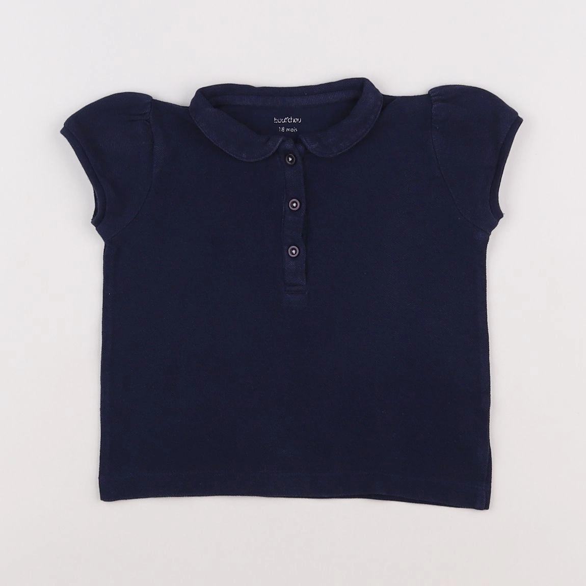 Boutchou - polo bleu - 18 mois