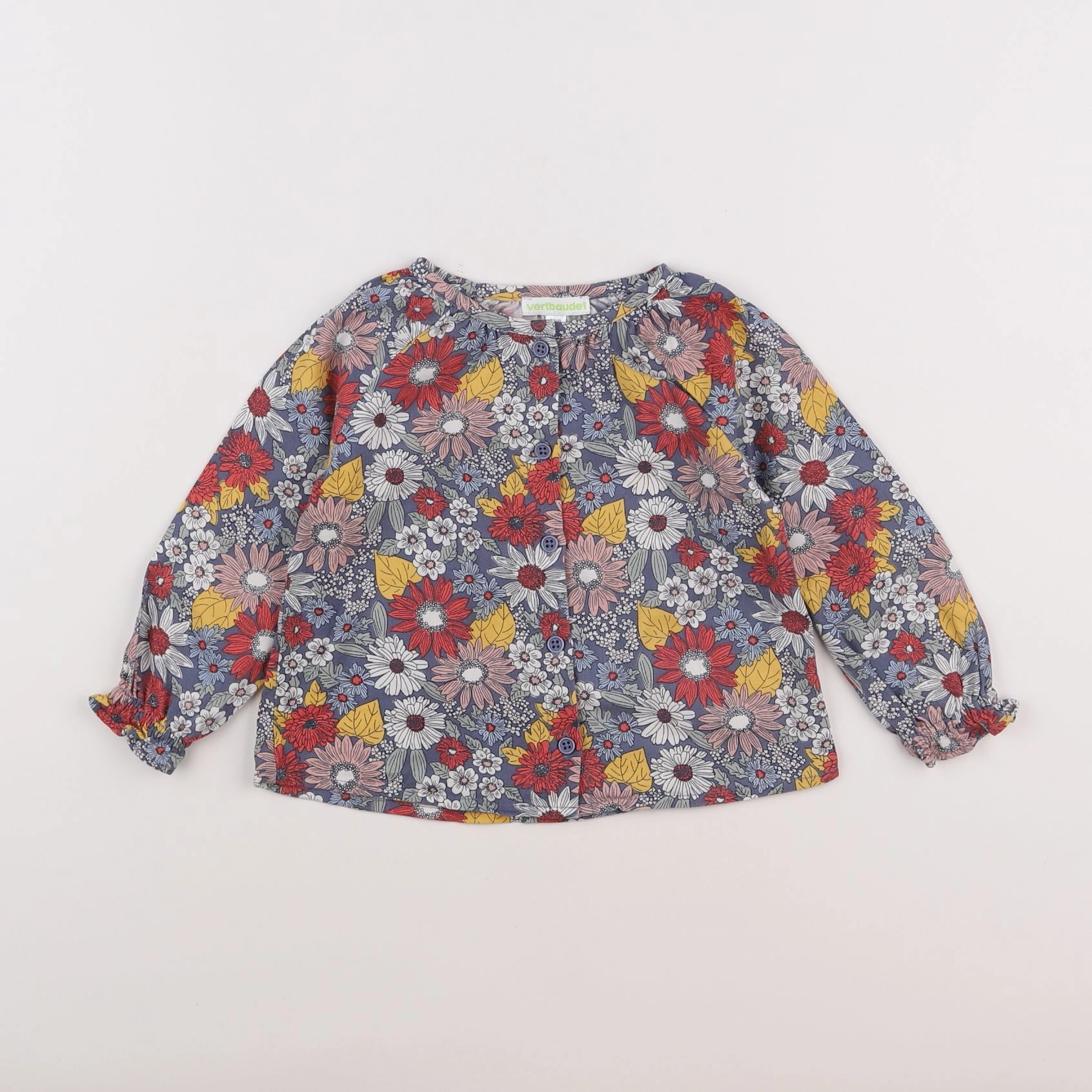 Vertbaudet - blouse multicolore - 2 ans