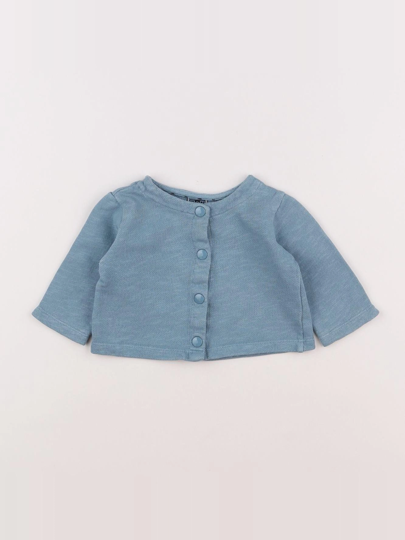 Bonton - sweat bleu - 12 mois