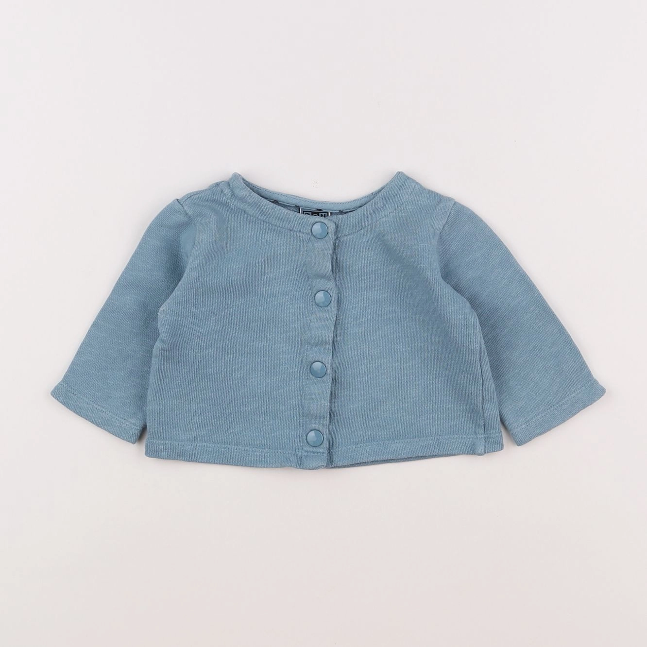 Bonton - sweat bleu - 12 mois