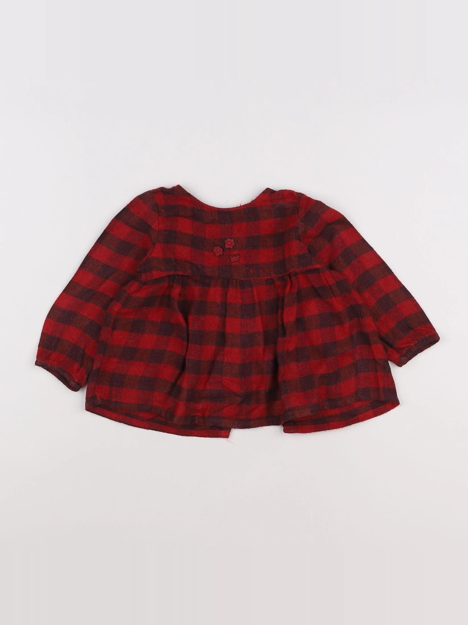 Zara - blouse rouge - 12/18 mois