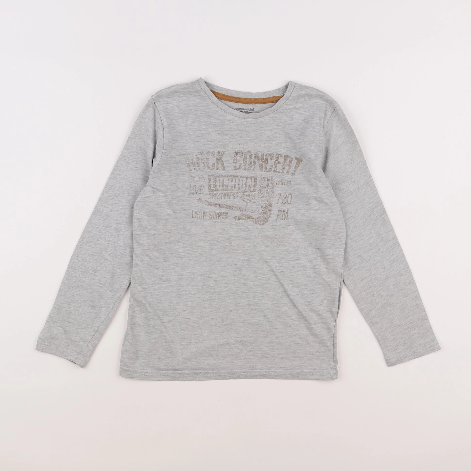 Vertbaudet - tee-shirt gris - 8 ans