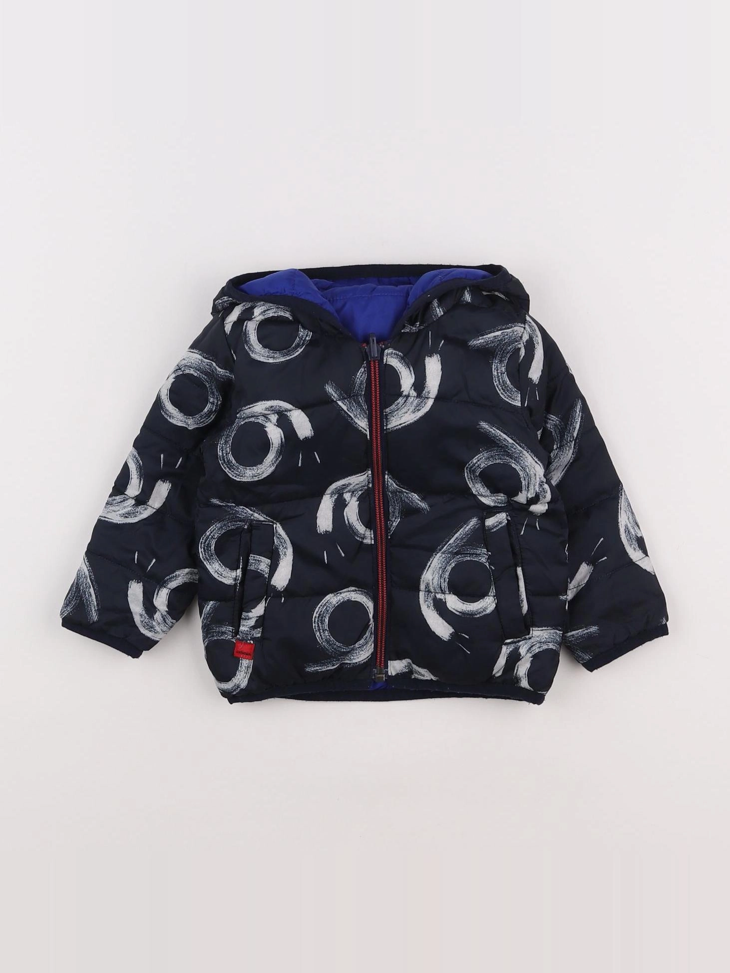 Catimini - doudoune réversible bleu - 9 mois