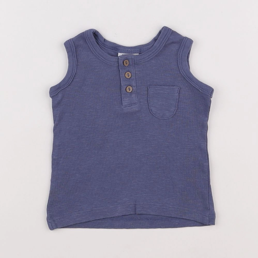 Zara - débardeur bleu - 3/6 mois
