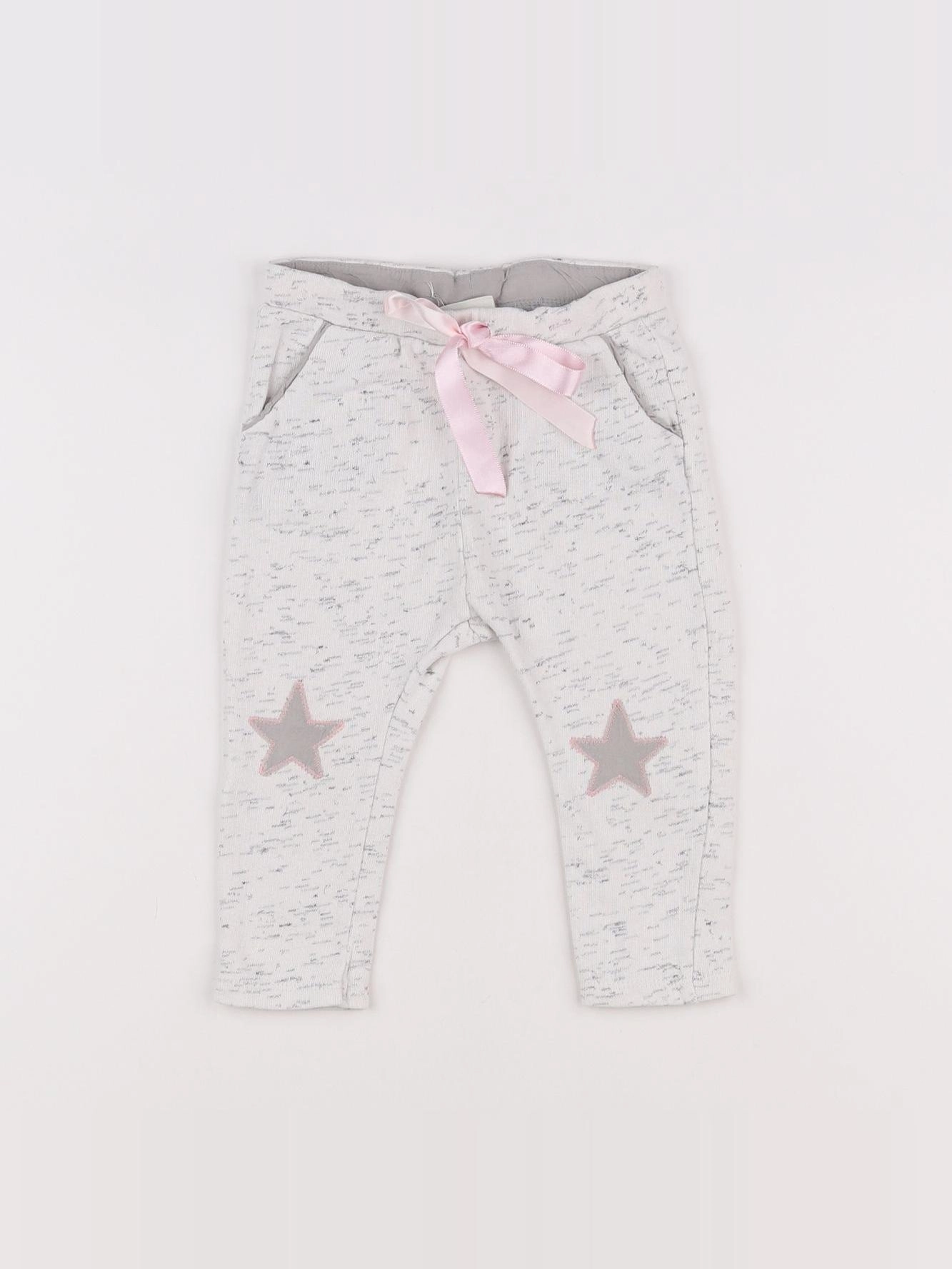Zara - pantalon gris - 6/9 mois