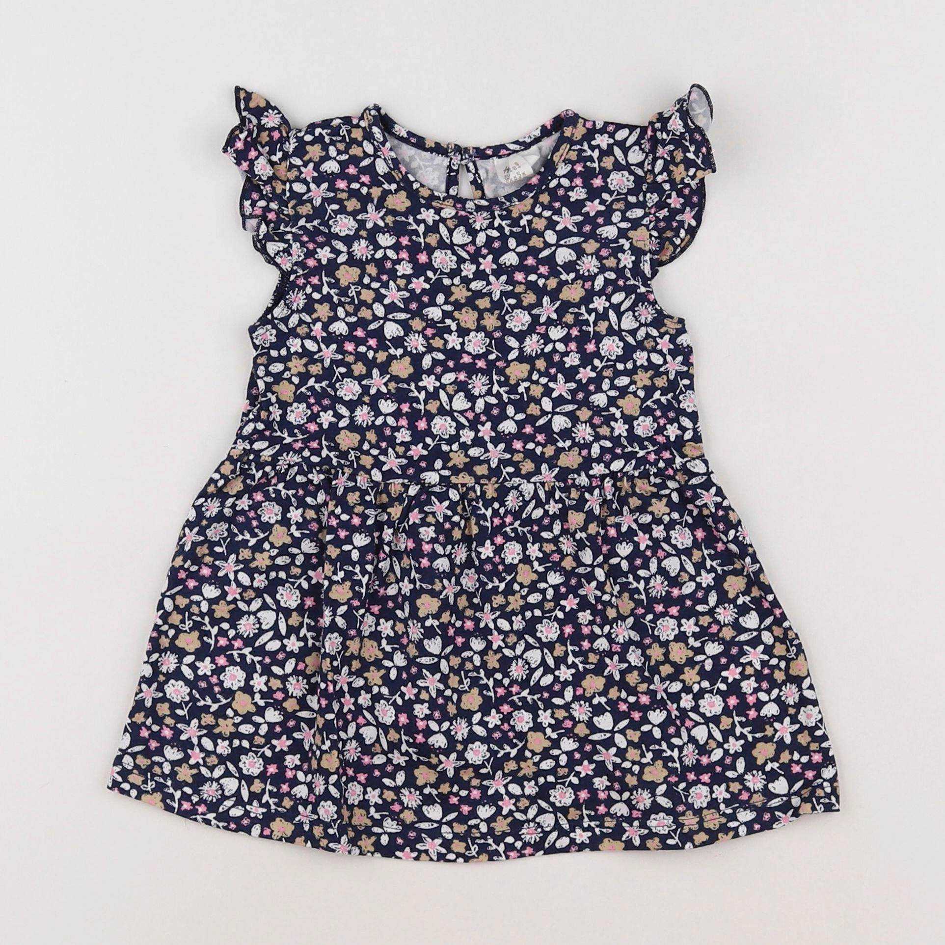 H&M - robe bleu - 3/6 mois