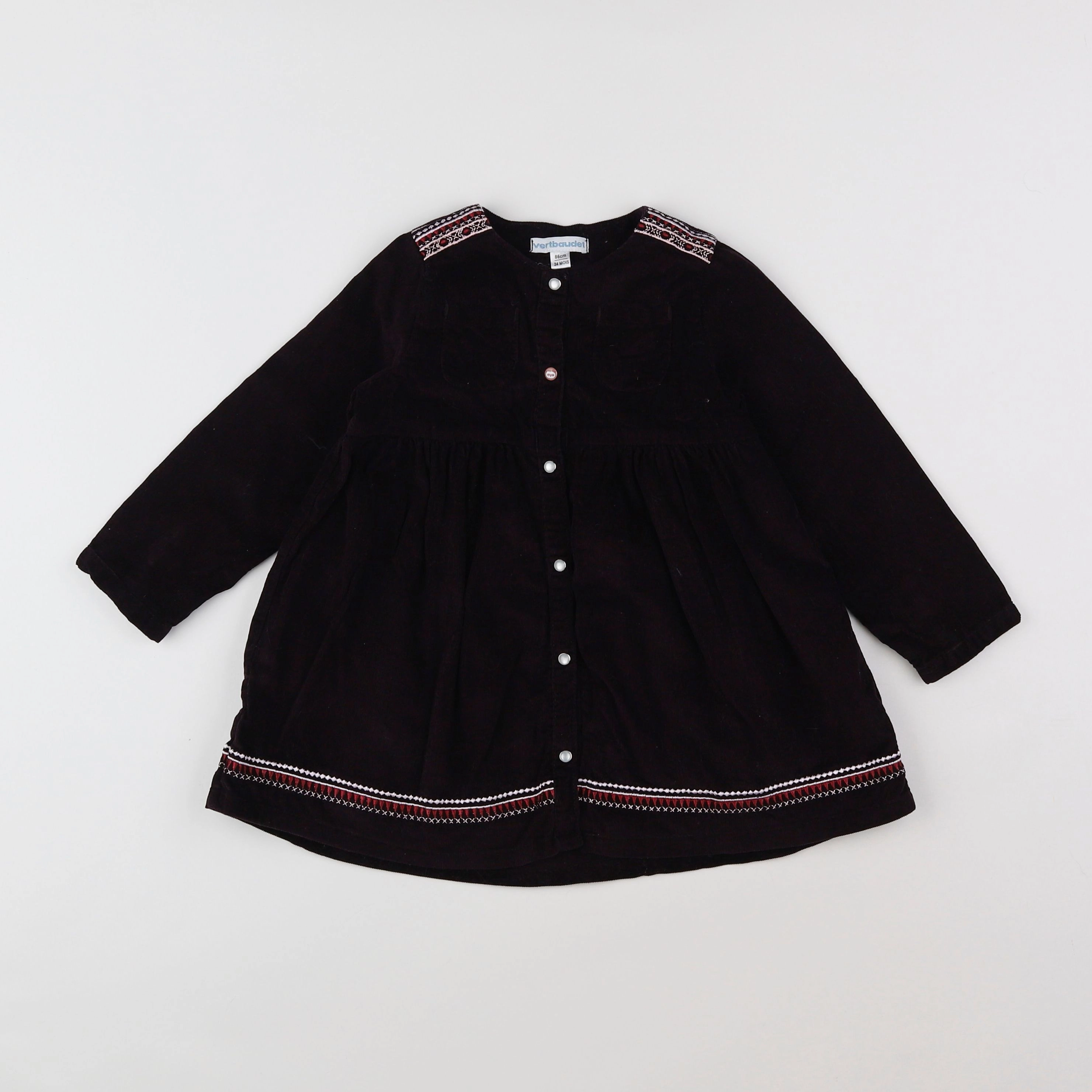 Vertbaudet - robe violet - 2 ans