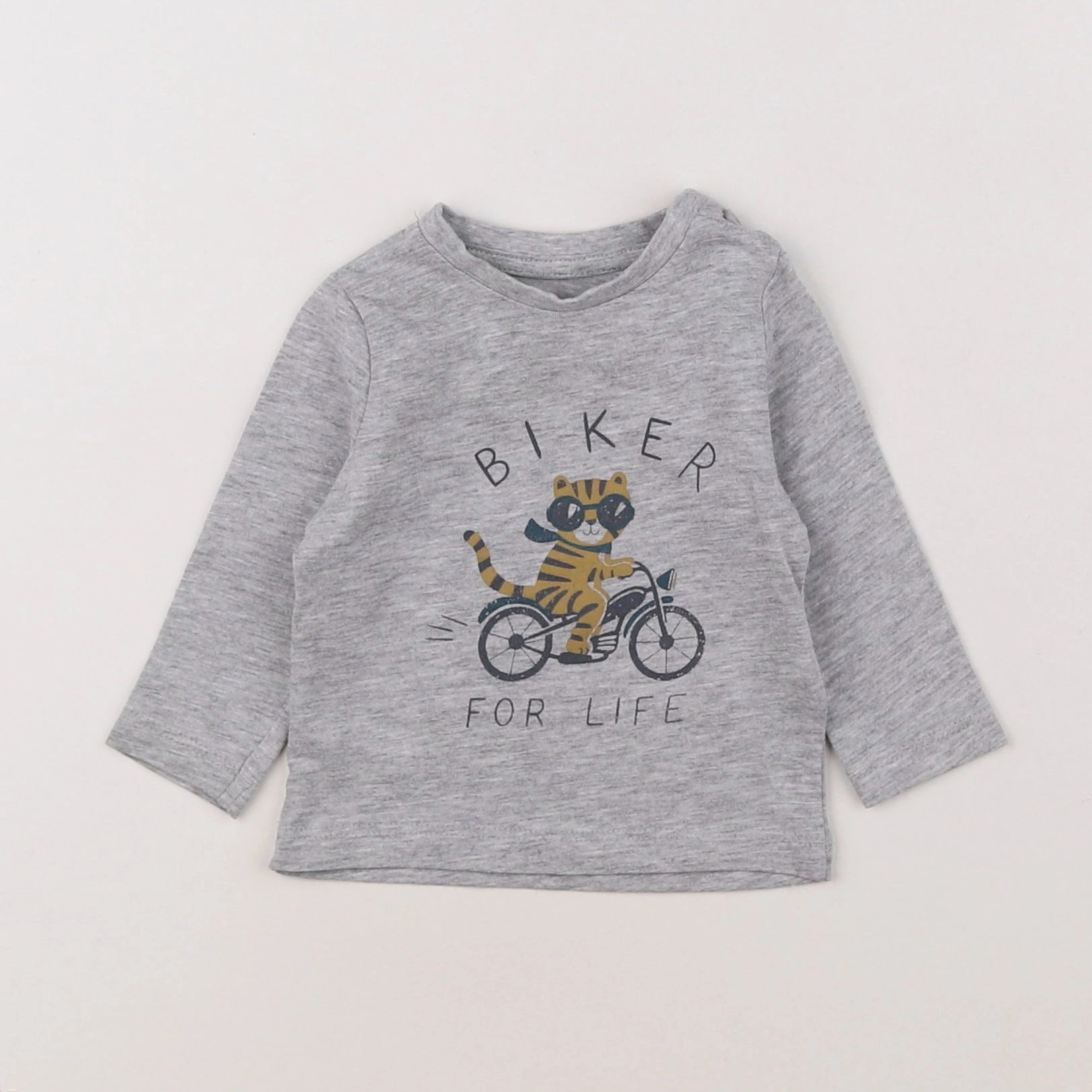 Vertbaudet - tee-shirt gris - 3 mois