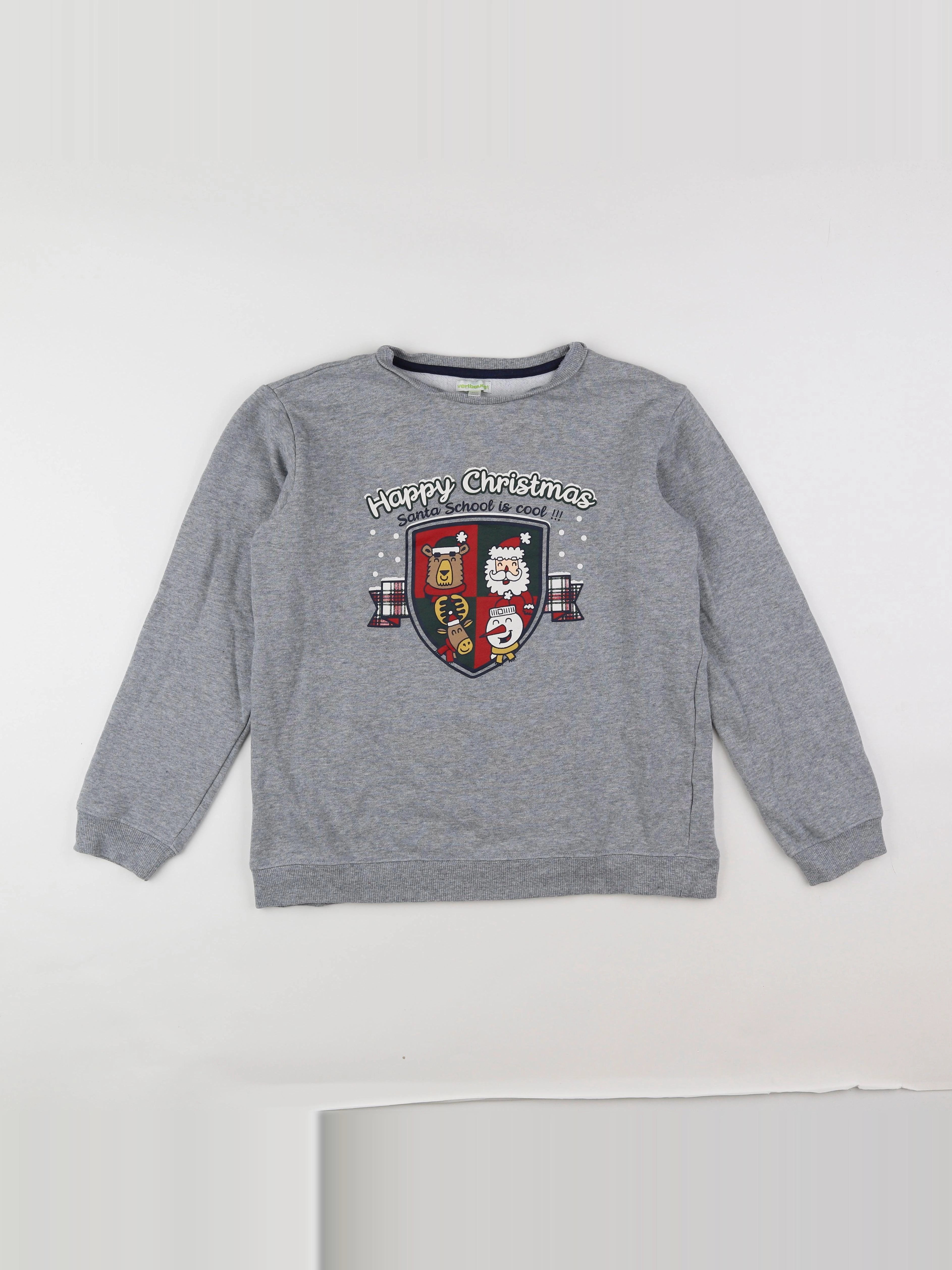 Vertbaudet - sweat gris - 14 ans