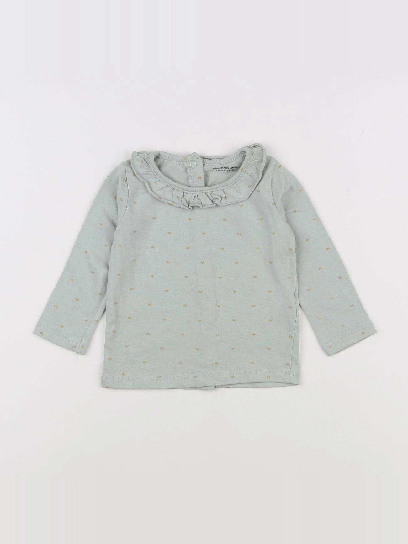 Vertbaudet - tee-shirt bleu - 9 mois