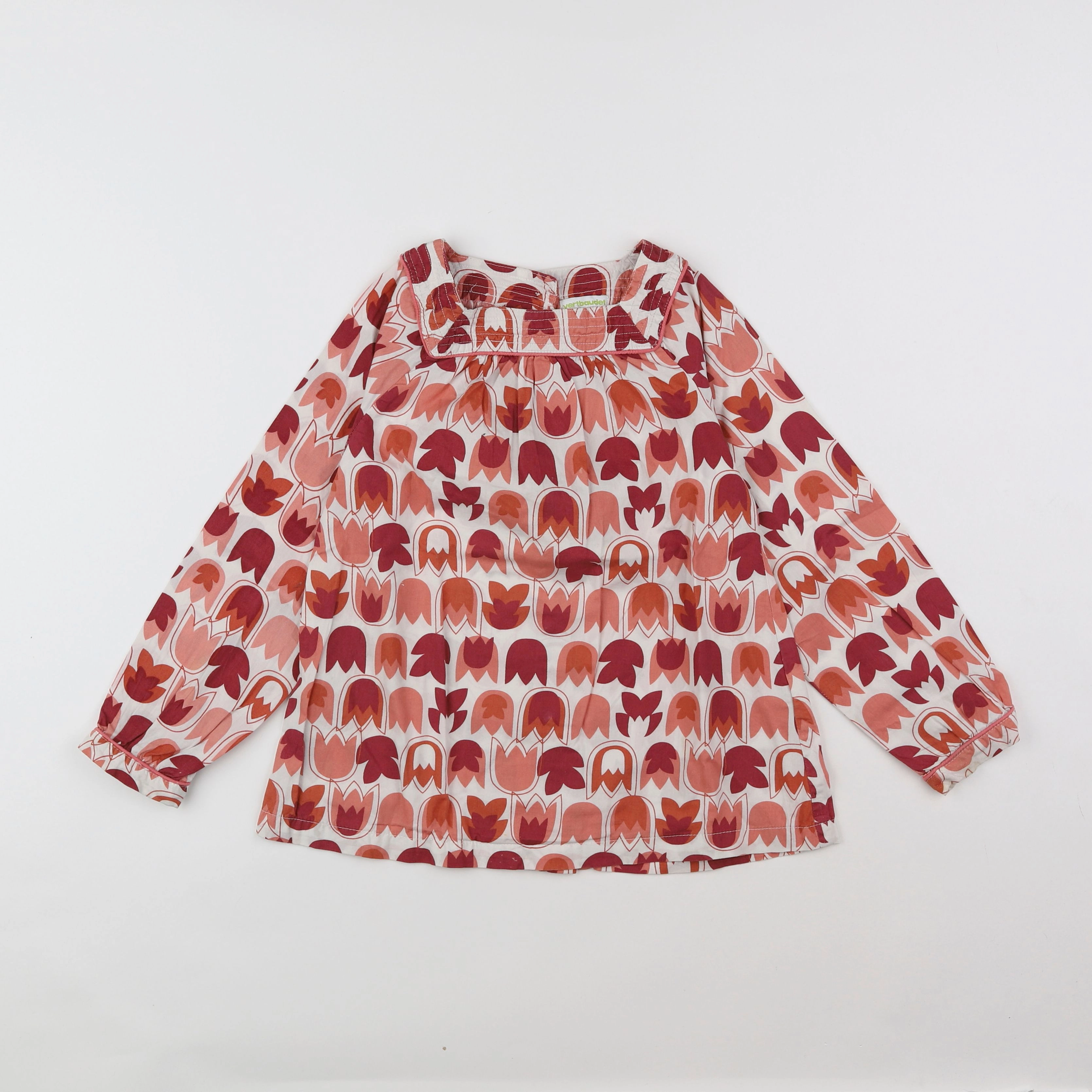 Vertbaudet - blouse rose, rouge - 8 ans