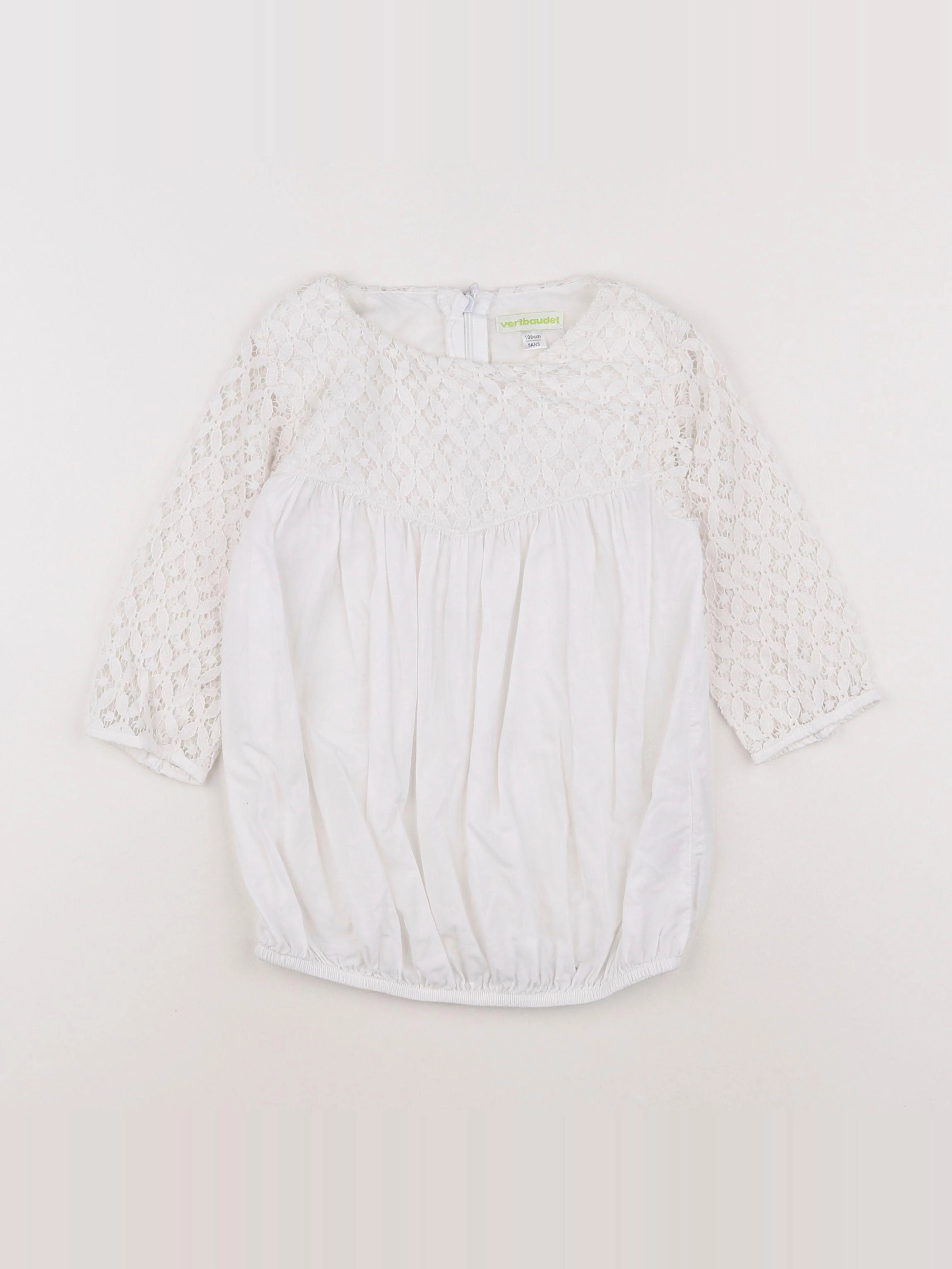 Vertbaudet - robe blanc - 5 ans