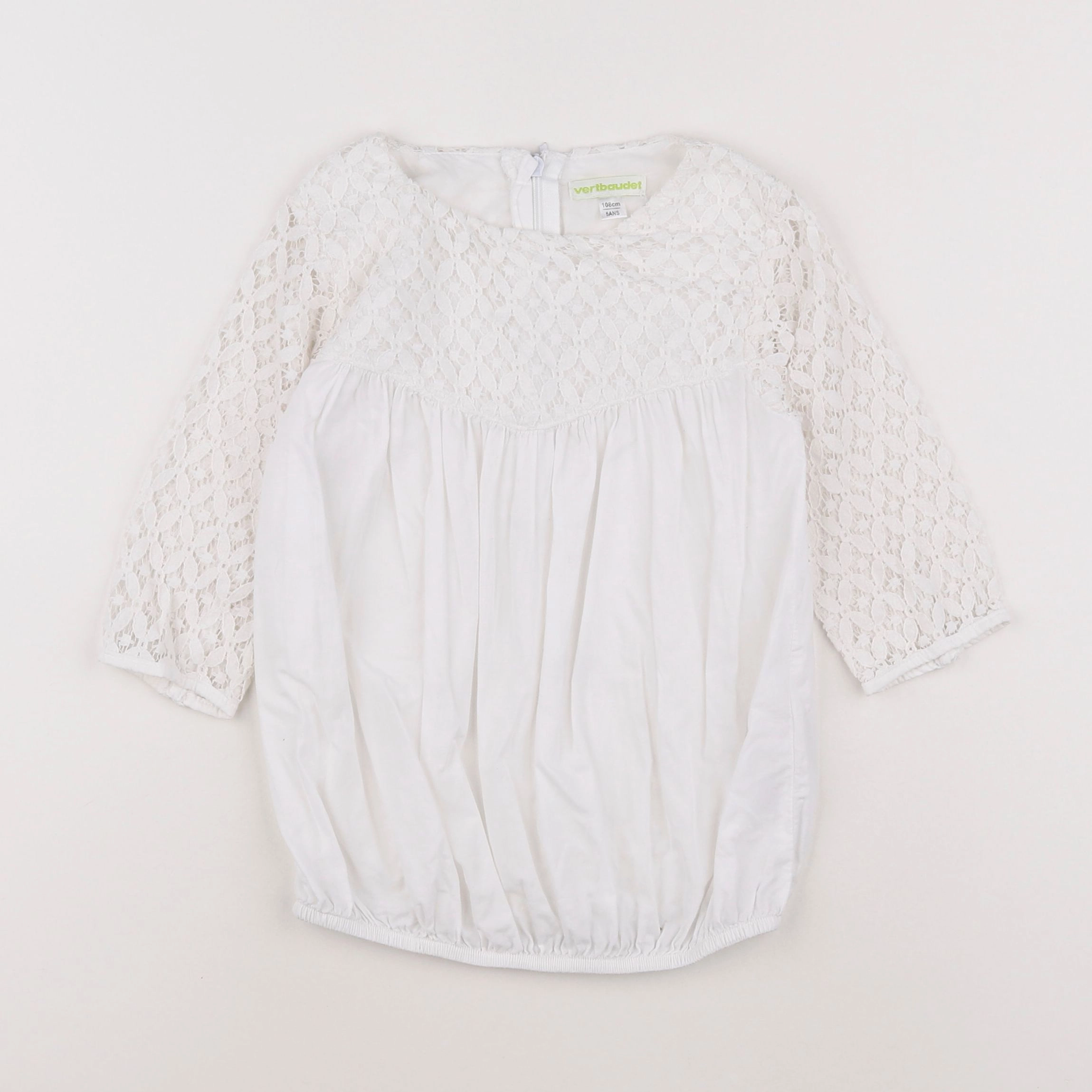 Vertbaudet - robe blanc - 5 ans