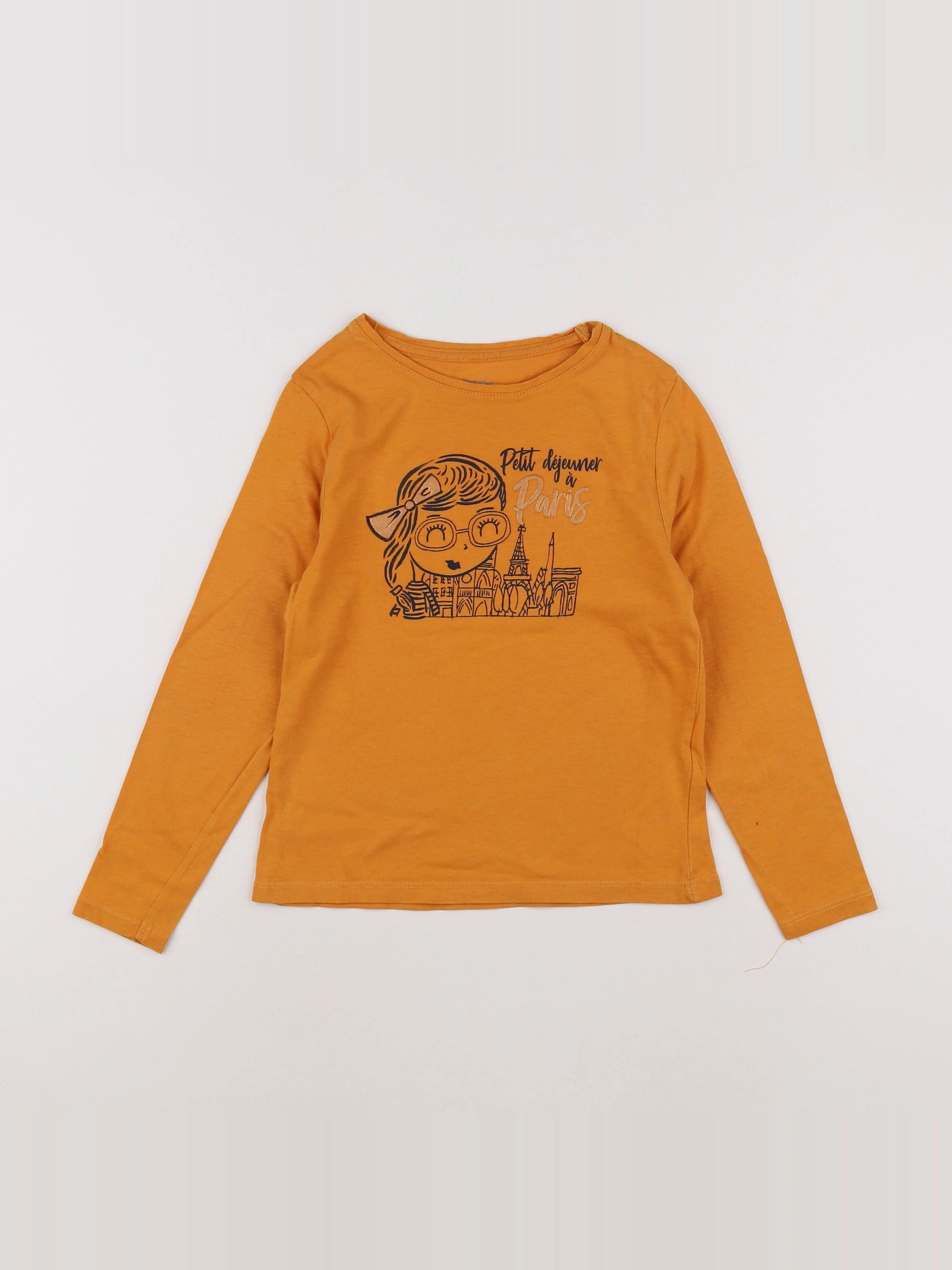 Vertbaudet - tee-shirt jaune - 6 ans