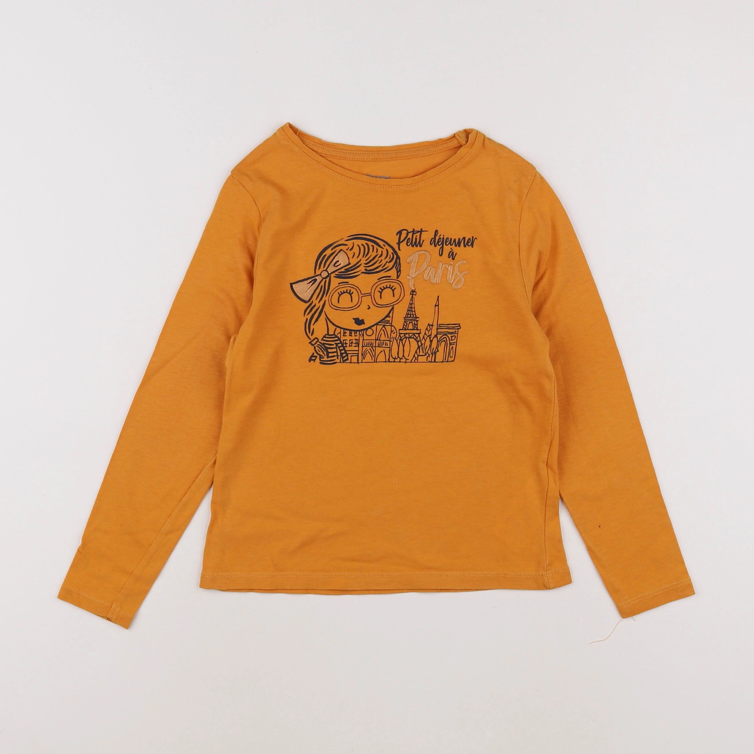 Vertbaudet - tee-shirt jaune - 6 ans