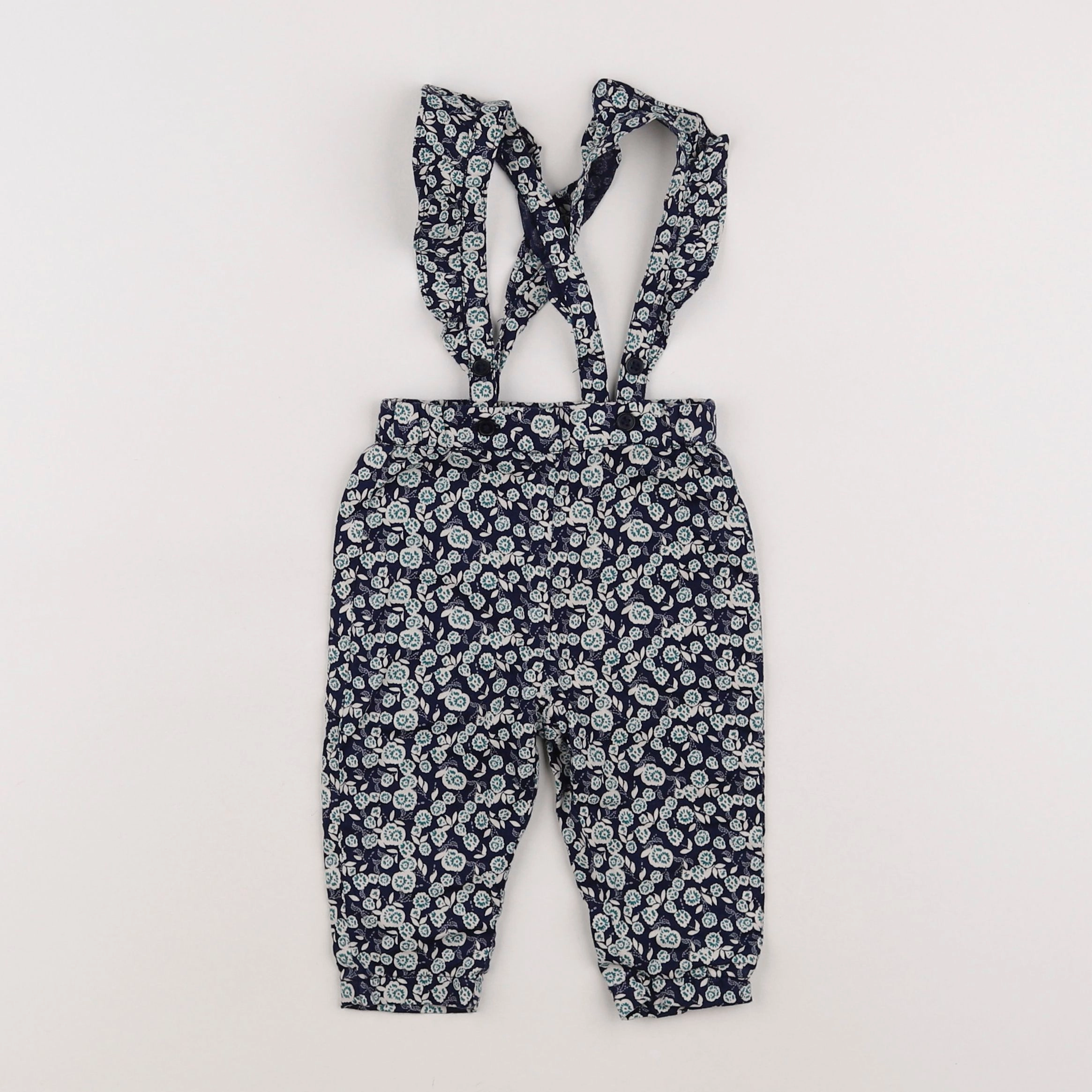 Boutchou - pantalon bleu - 3 mois