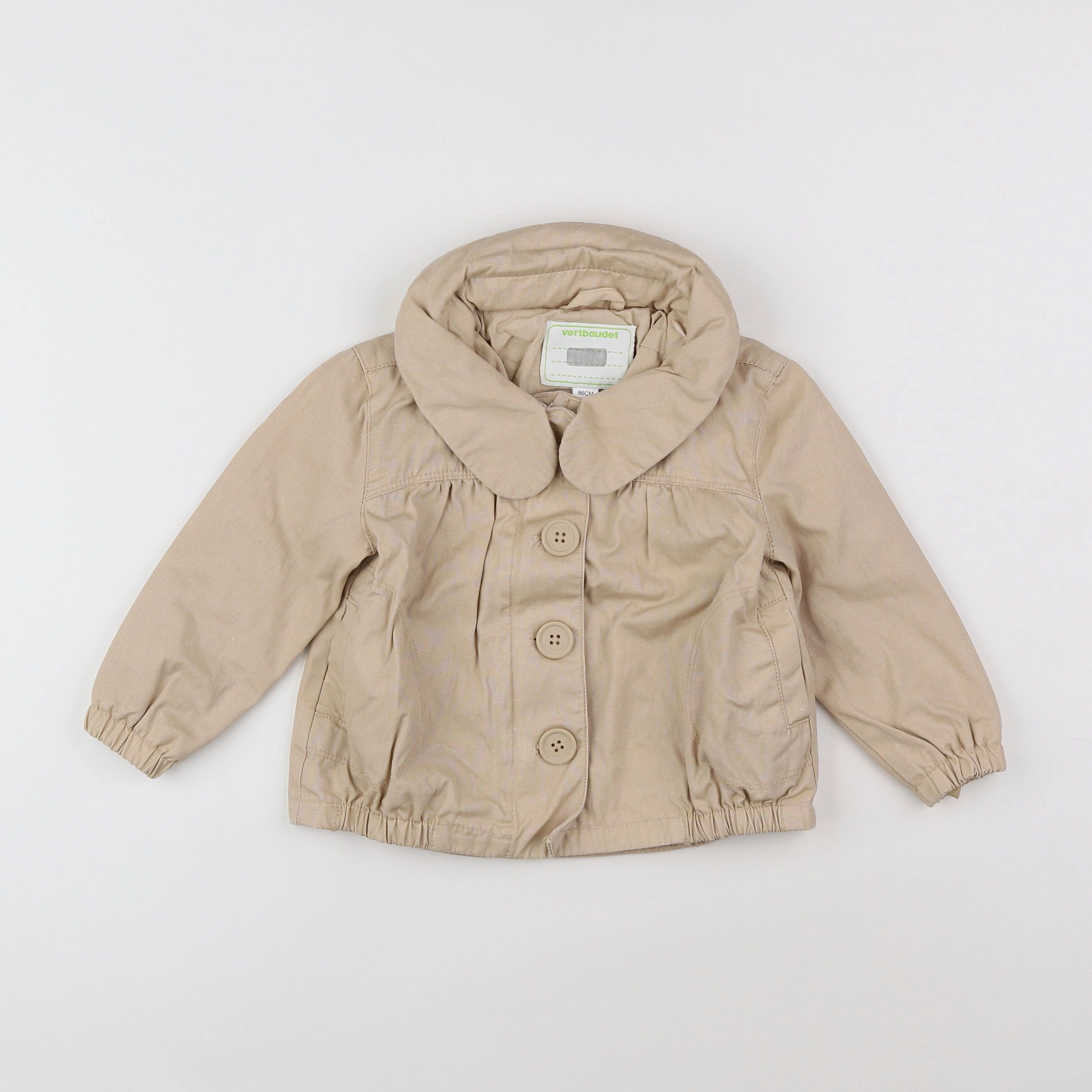 Vertbaudet - veste beige - 2 ans