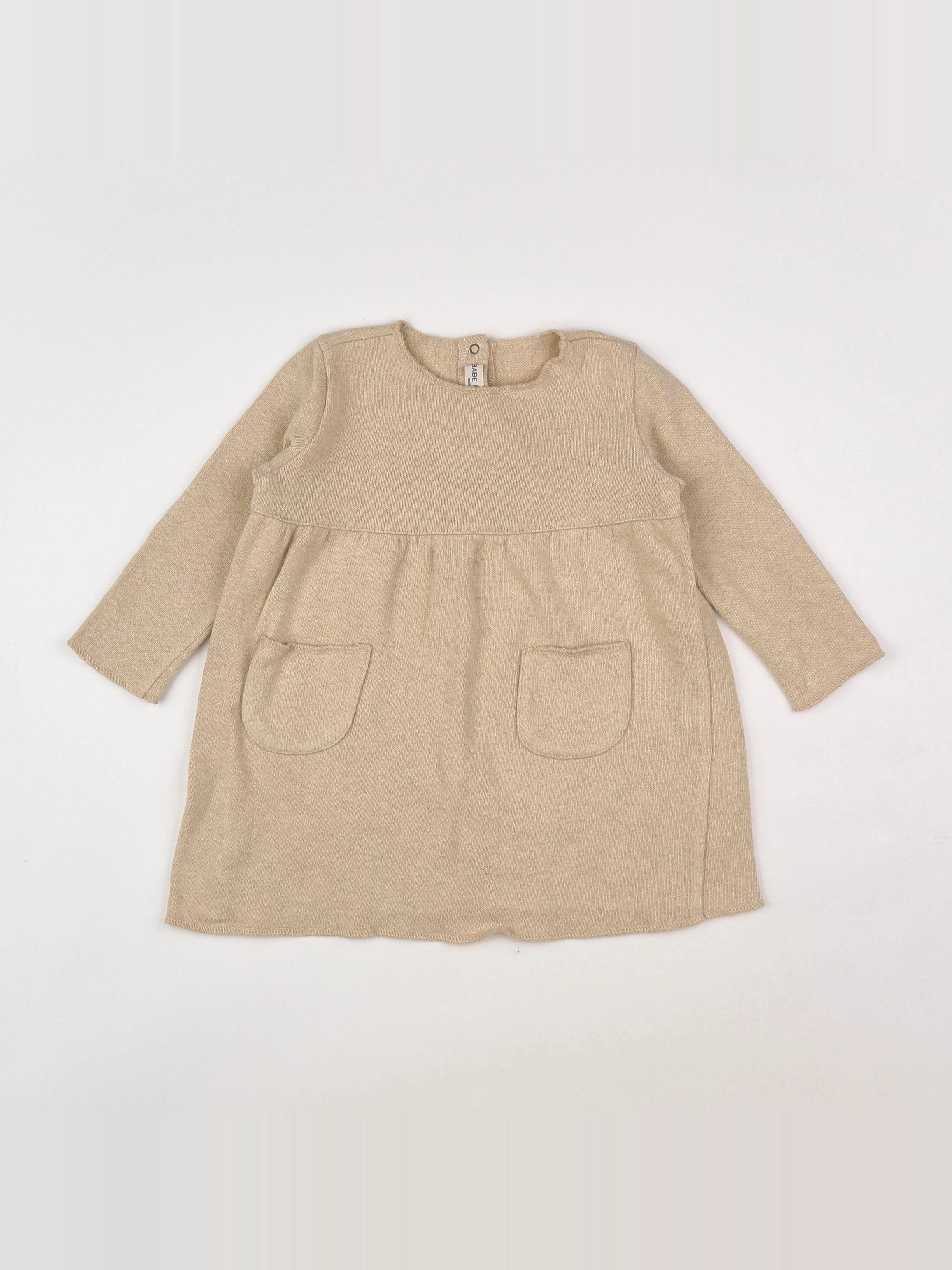 Babe & Tess - robe beige - 18 mois