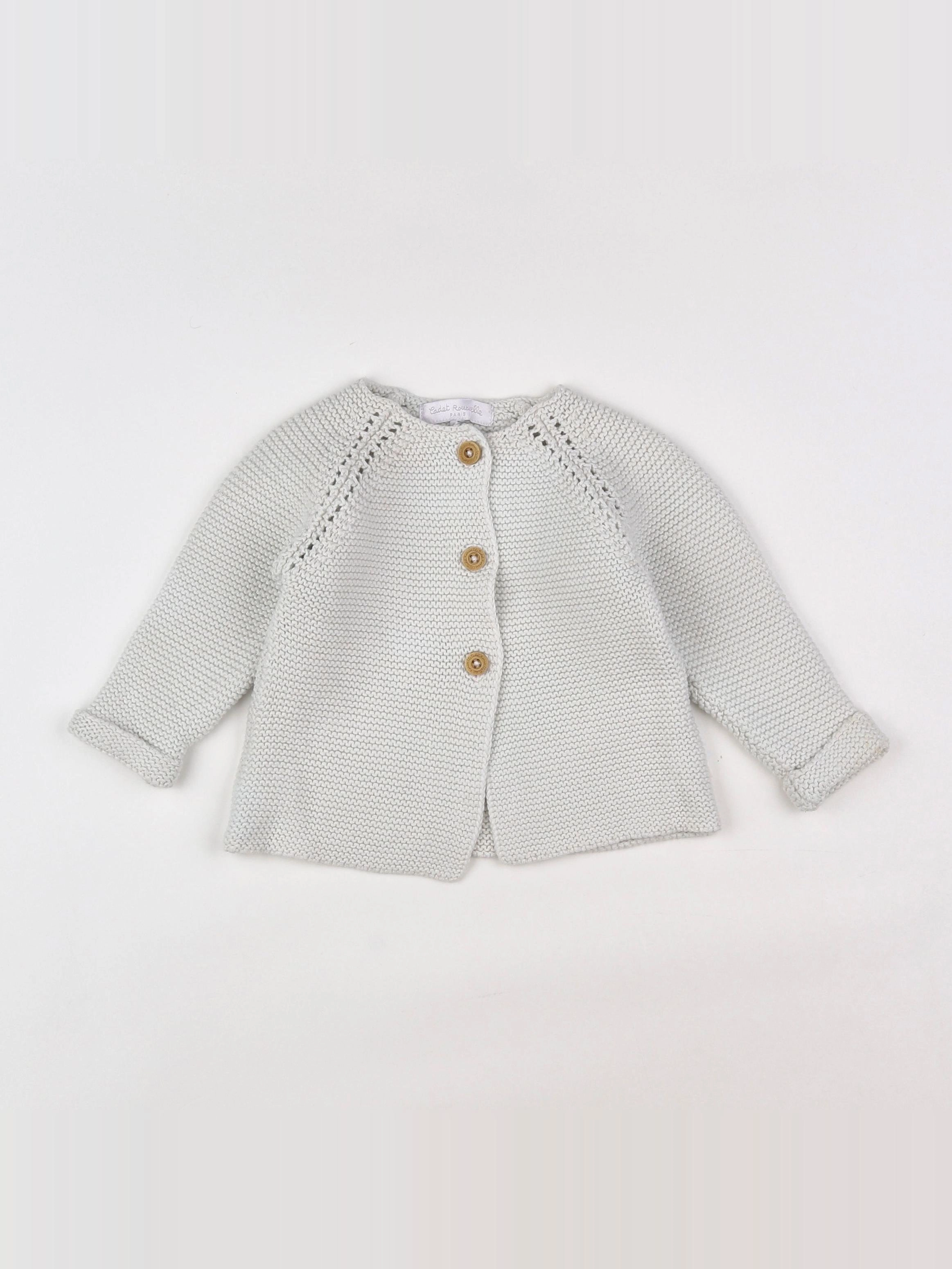 Cadet Rousselle - gilet gris - 6 mois