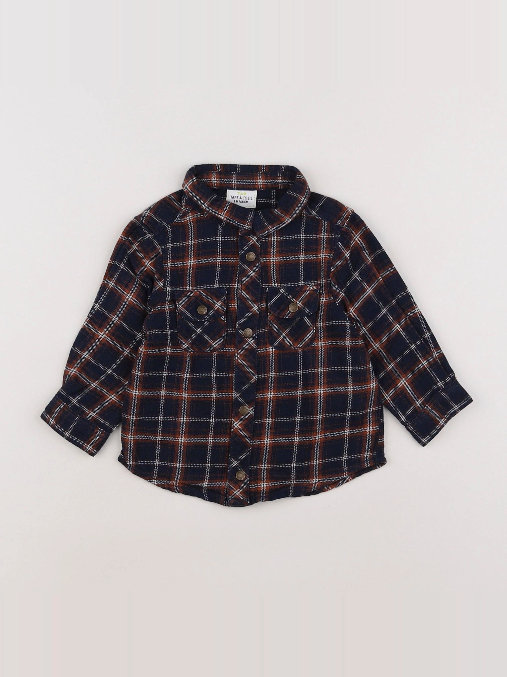 Tape à l'oeil - chemise multicolore - 6 mois