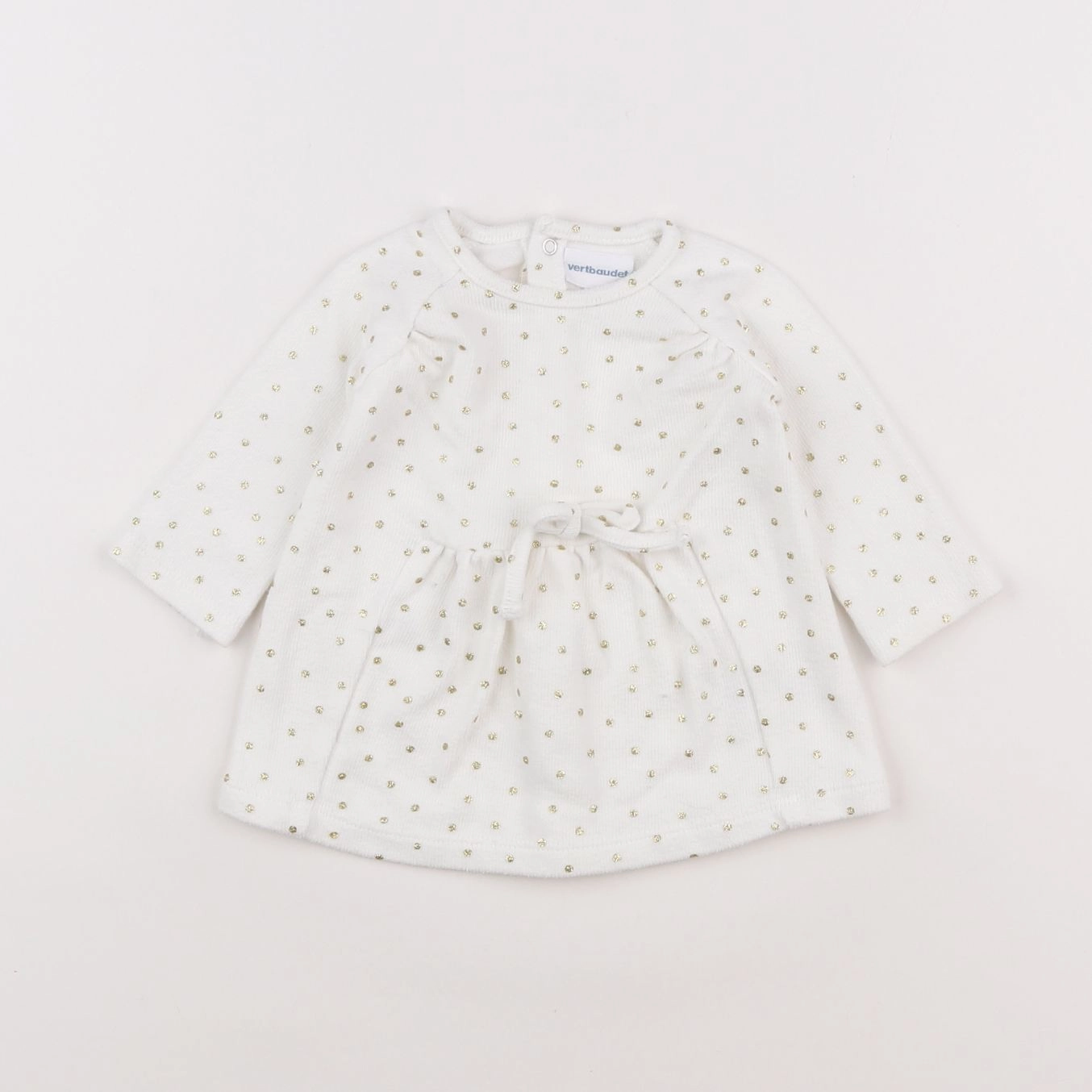 Vertbaudet - robe blanc - 3 mois