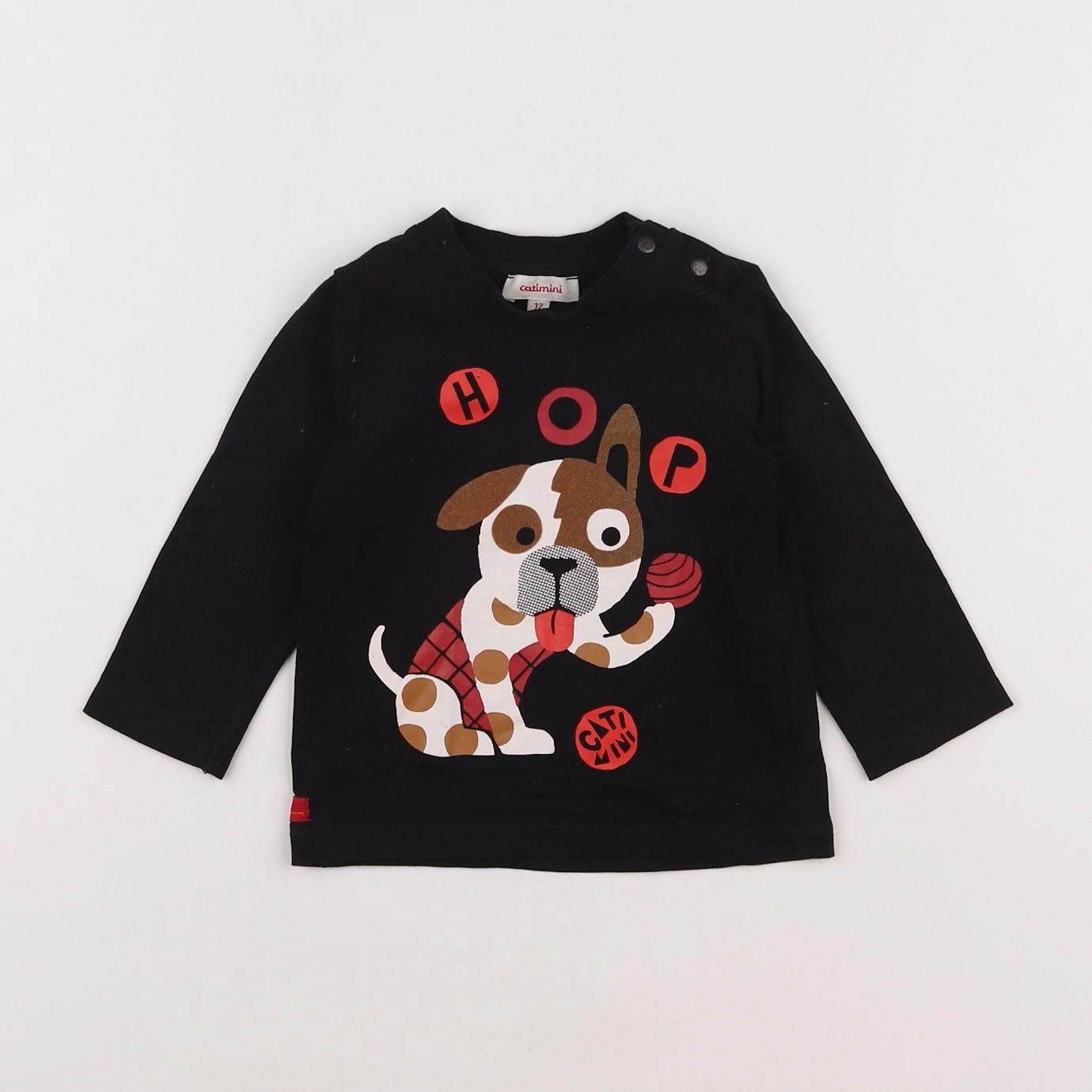 Catimini - tee-shirt noir - 12 mois