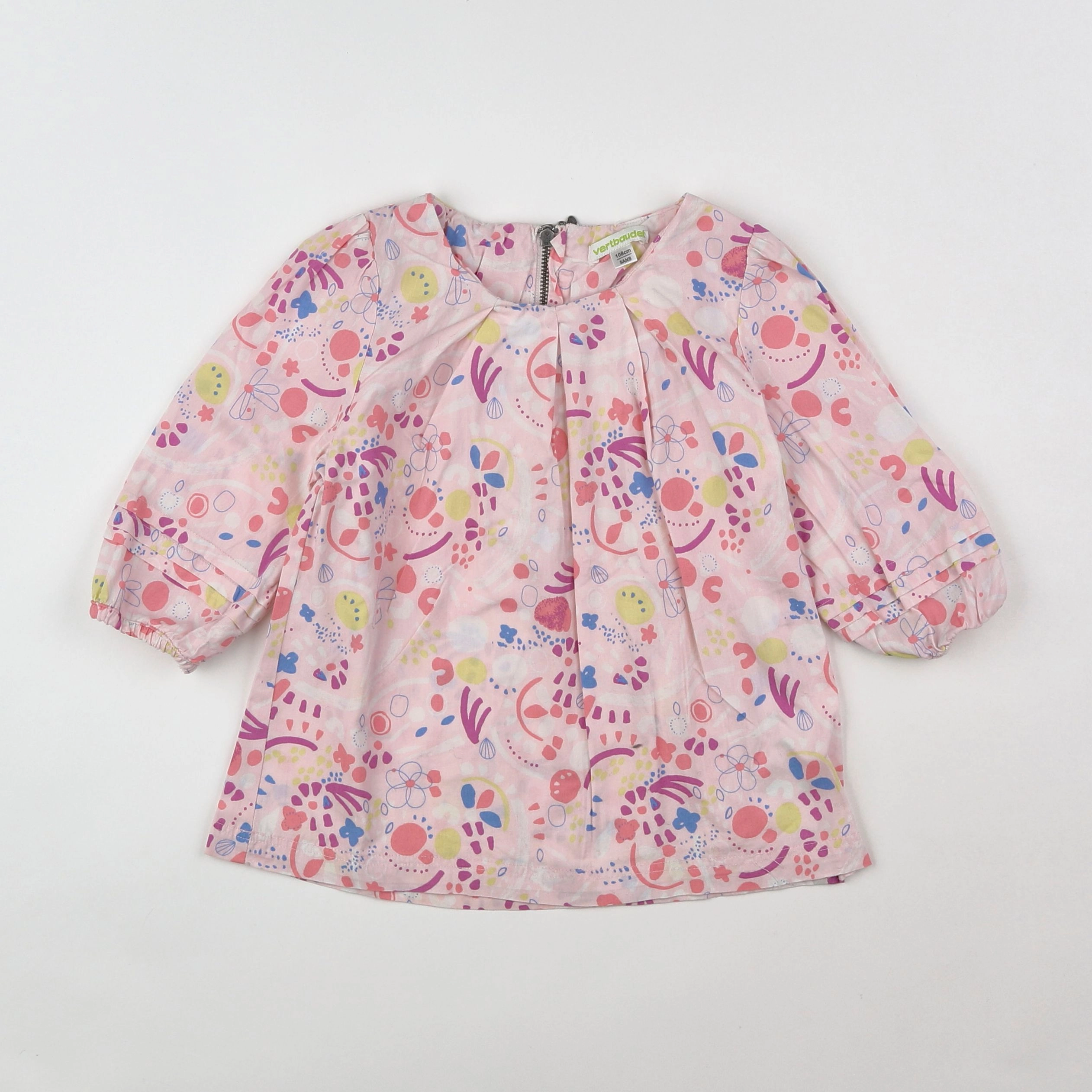 Vertbaudet - robe multicolore - 5 ans