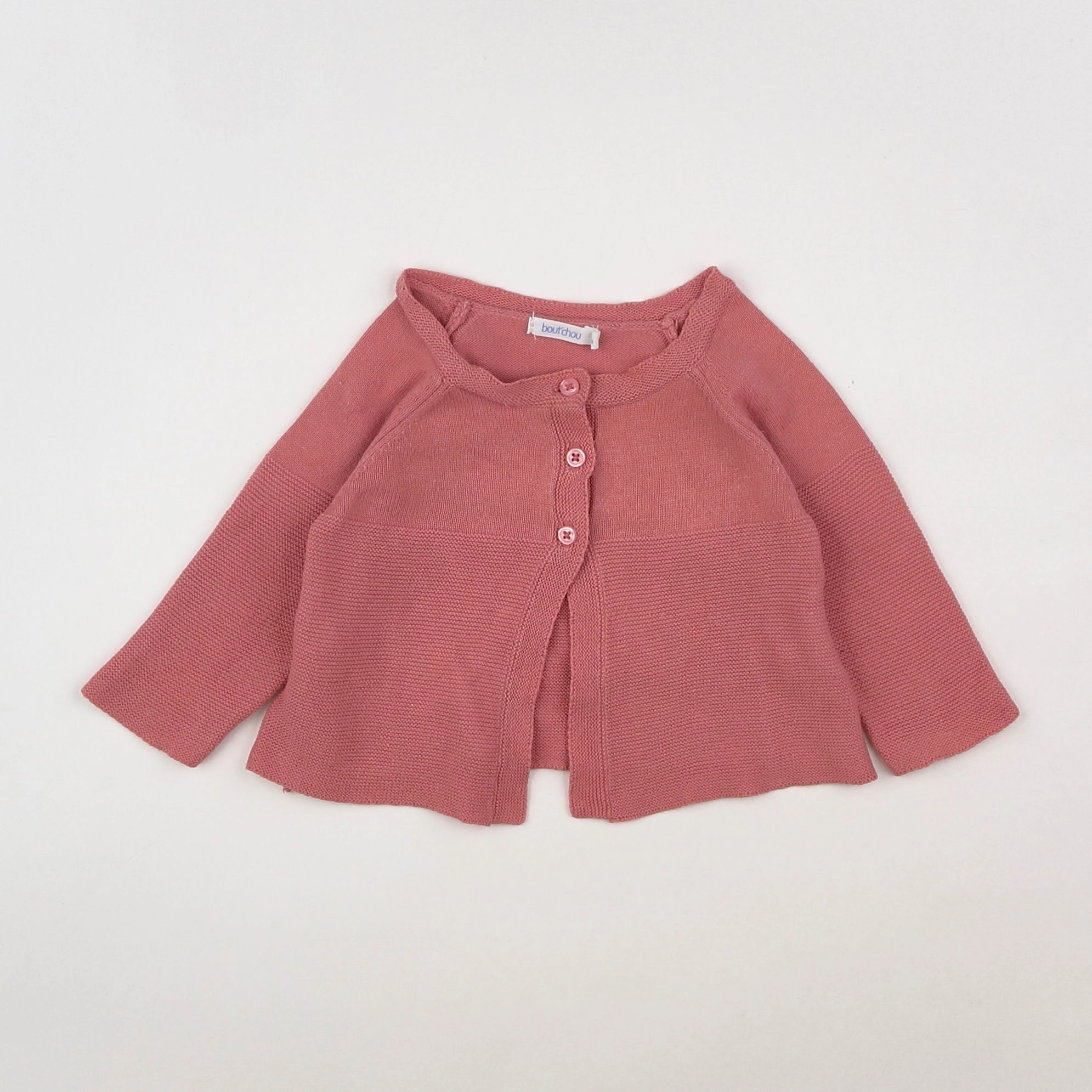 Boutchou - gilet rose - 3 mois