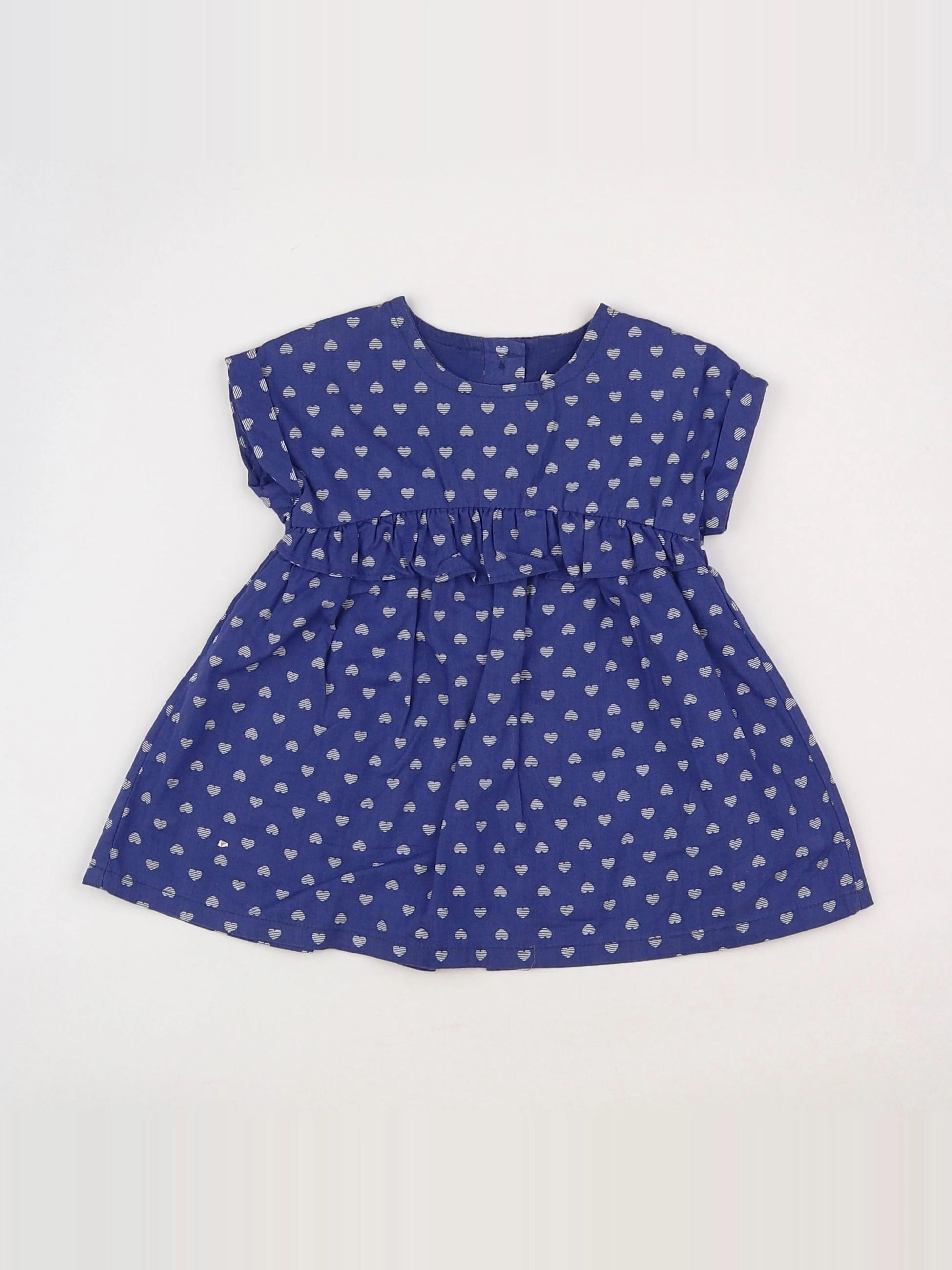 Vertbaudet - robe bleu - 3 mois