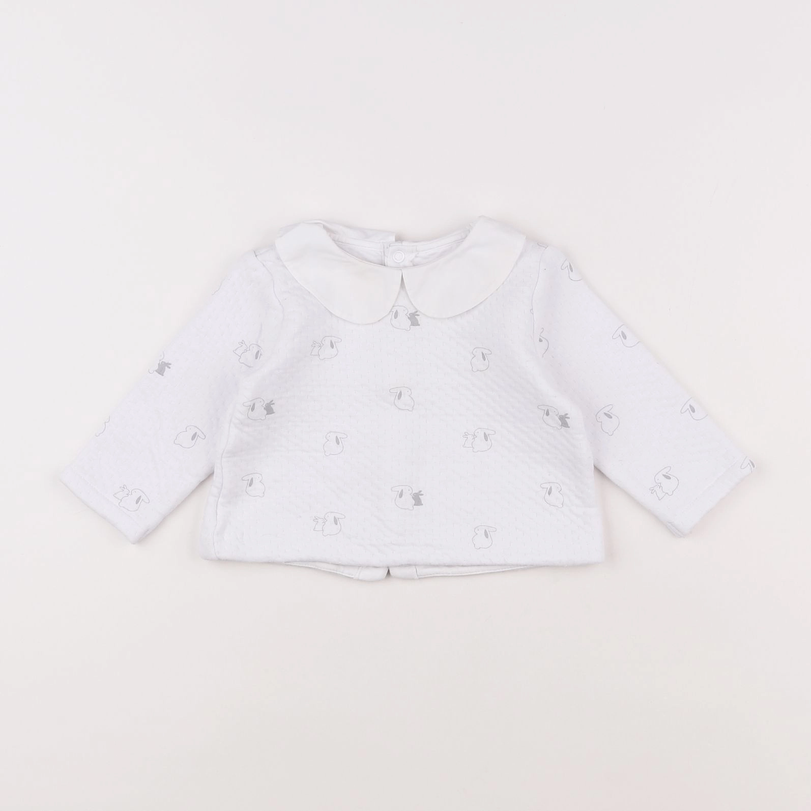 Jacadi - sweat blanc - 12 mois