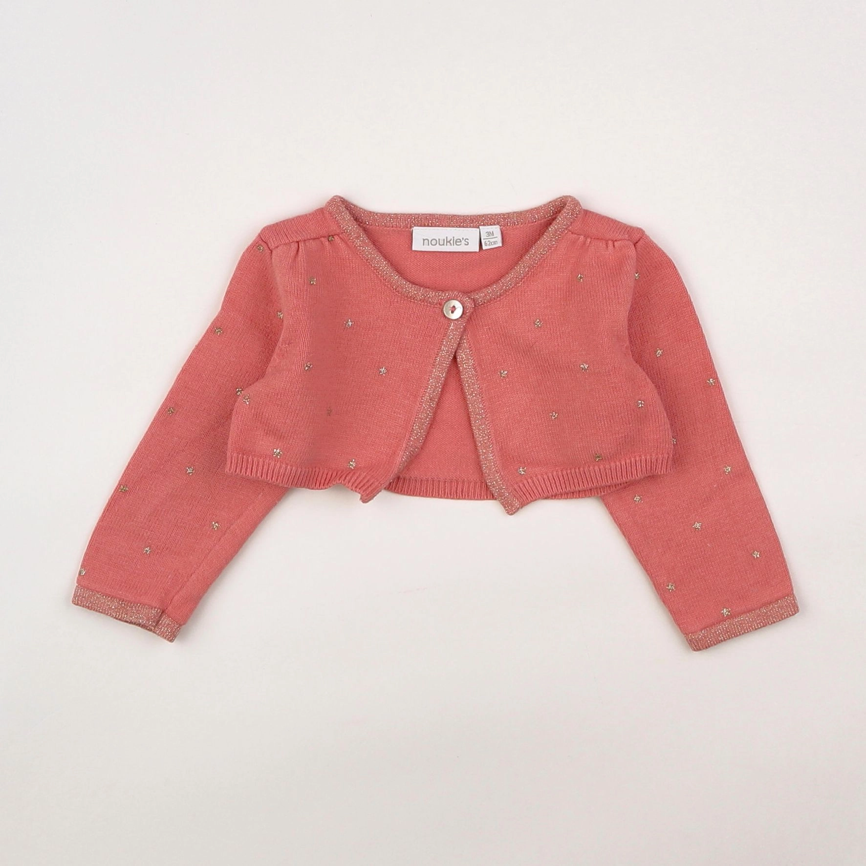 Noukie's - gilet rose - 3 mois