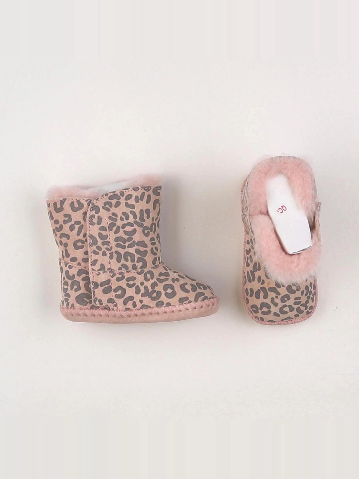 UGG - chaussons gris, rose - 6/12 mois