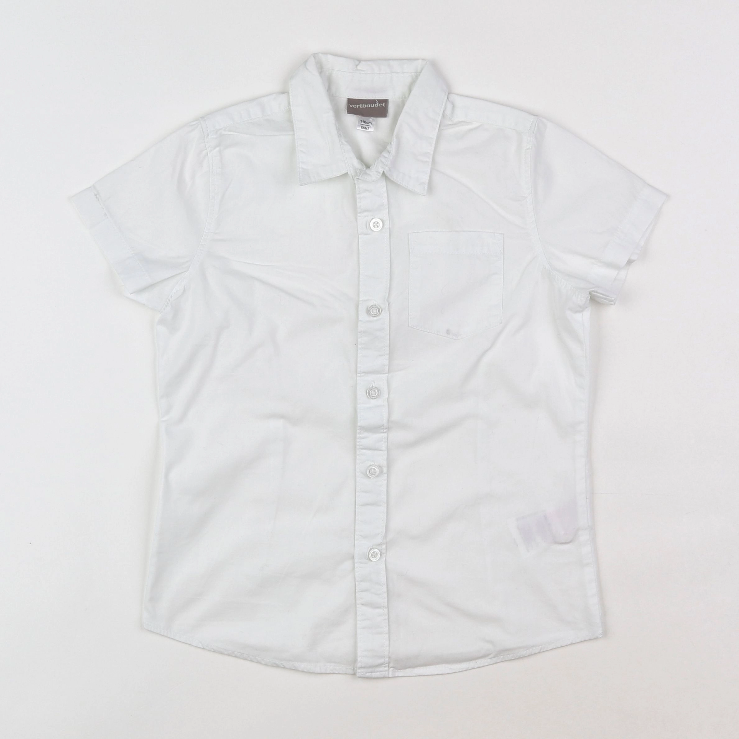 Vertbaudet - chemise blanc - 6 ans