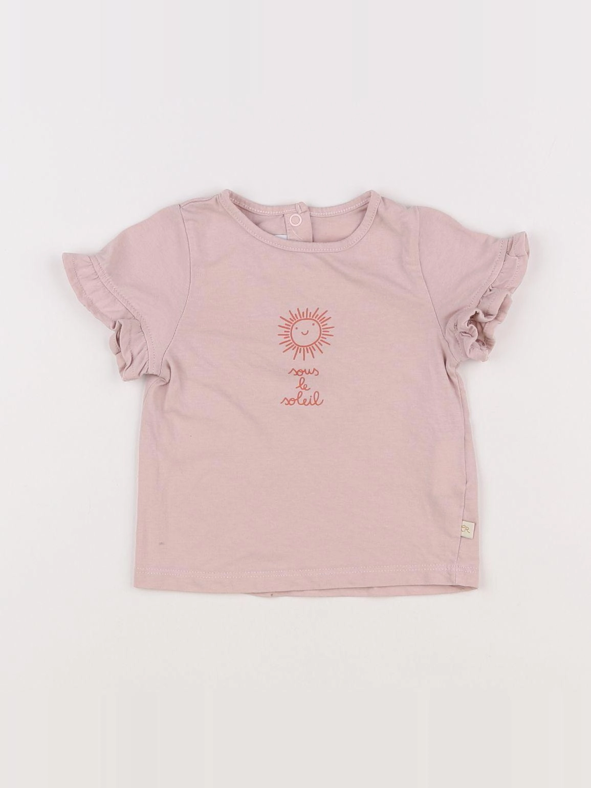 Cadet Rousselle - tee-shirt rose - 12 mois
