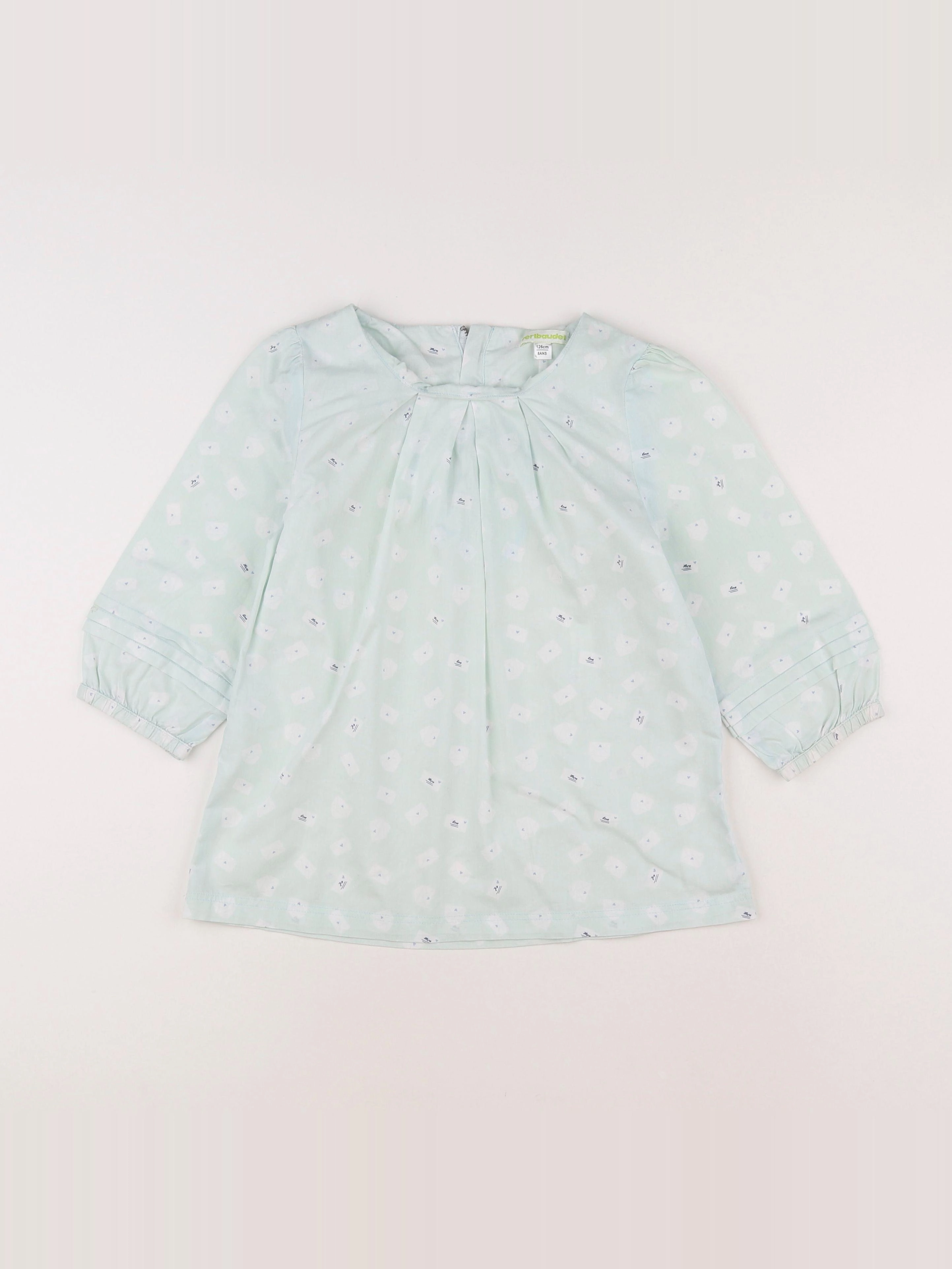 Vertbaudet - blouse vert - 8 ans