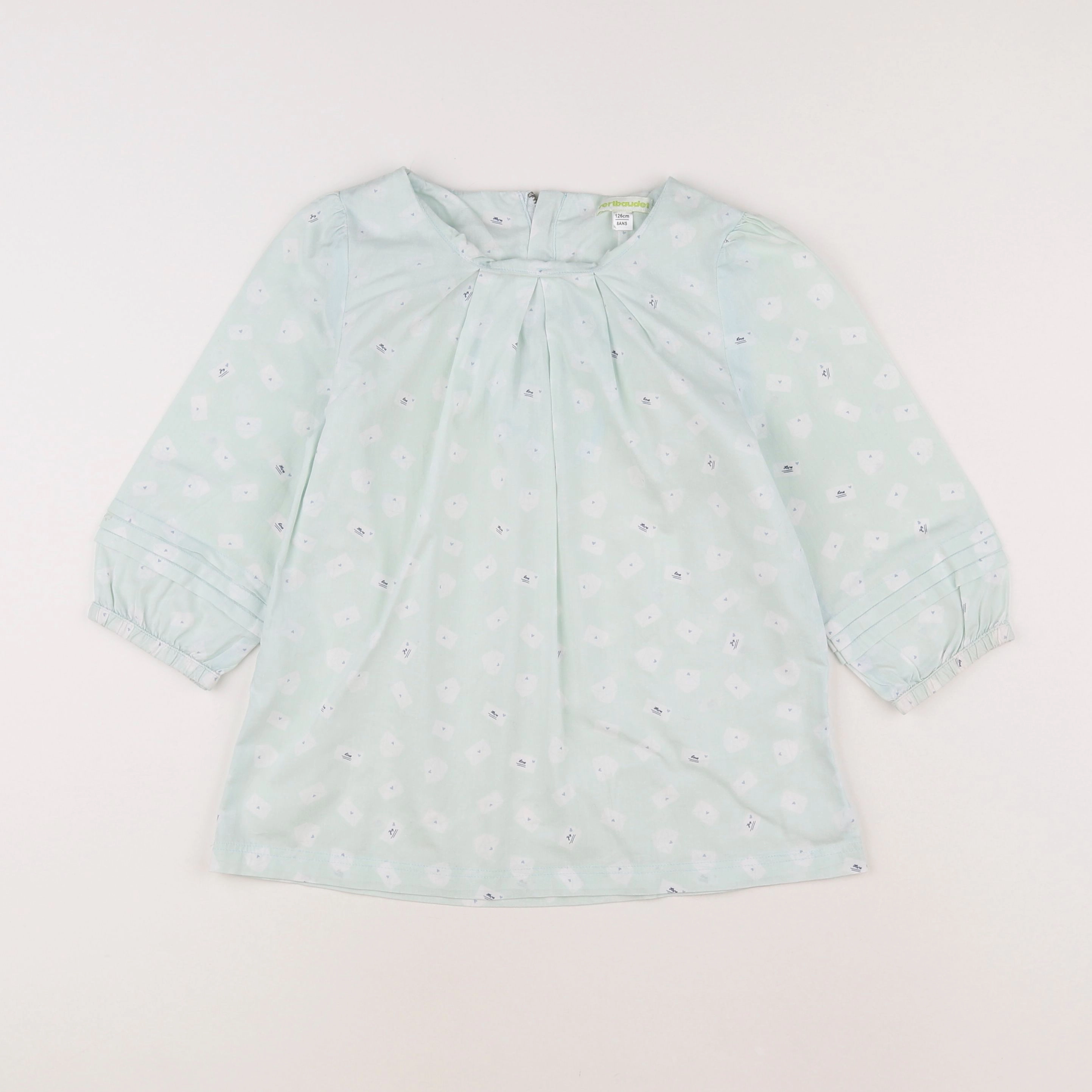 Vertbaudet - blouse vert - 8 ans