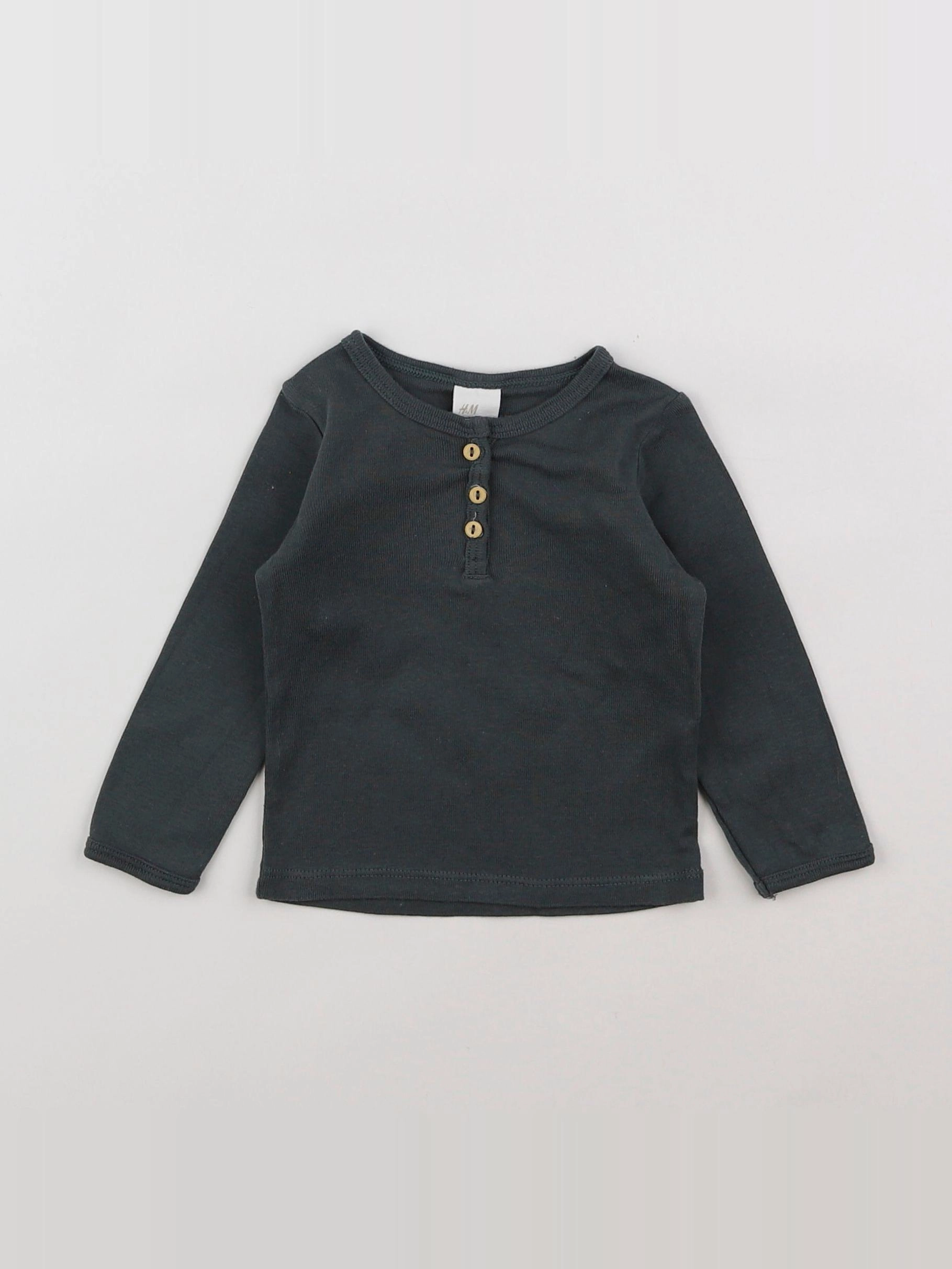 H&M - tee-shirt vert - 6 mois