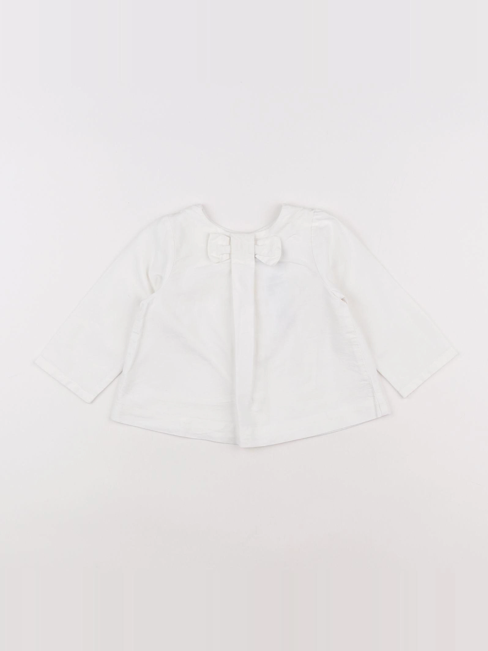 Jacadi - blouse blanc - 12 mois
