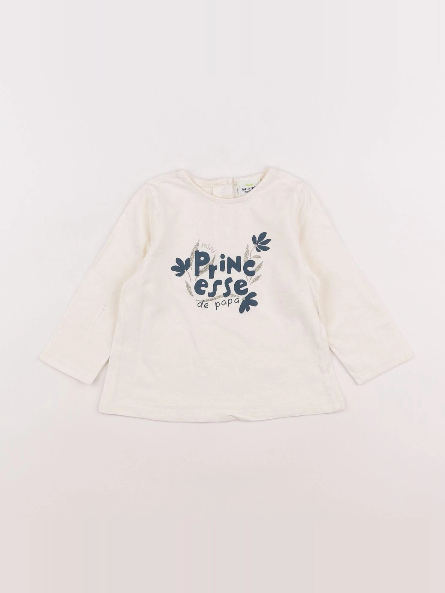 Tape à l'oeil - tee-shirt blanc - 12 mois