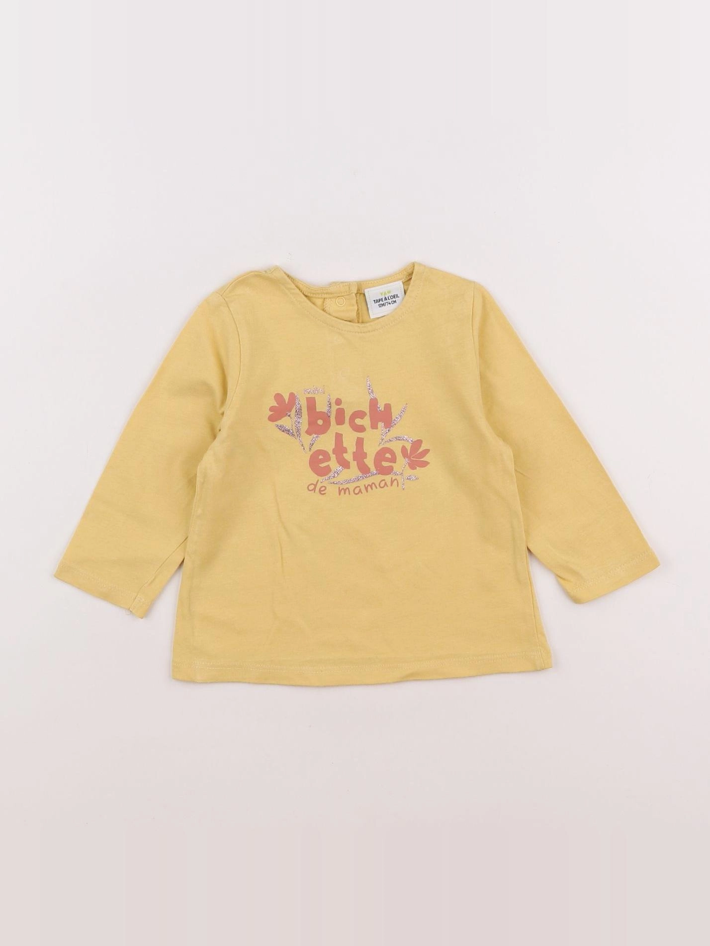 Tape à l'oeil - tee-shirt jaune - 12 mois
