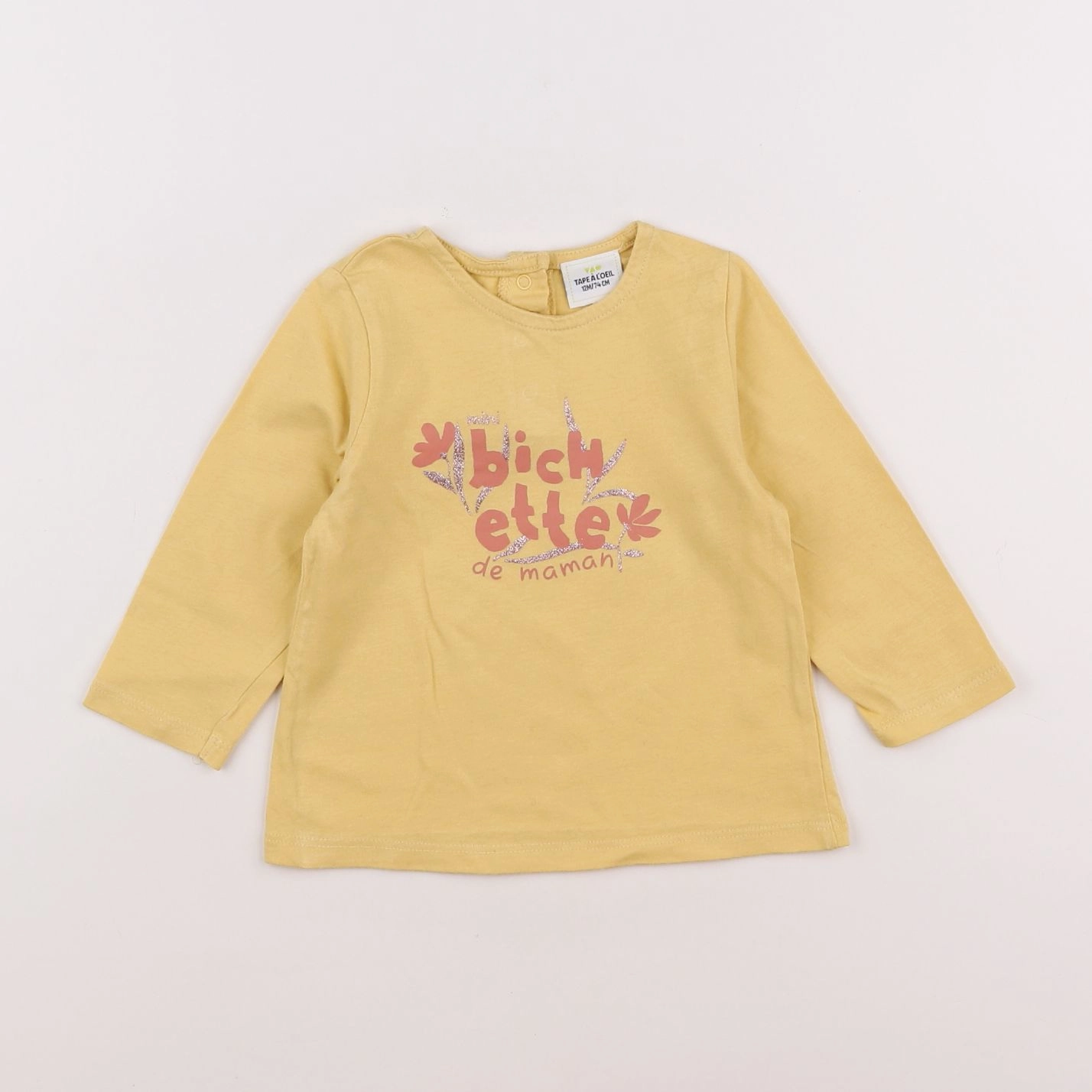 Tape à l'oeil - tee-shirt jaune - 12 mois