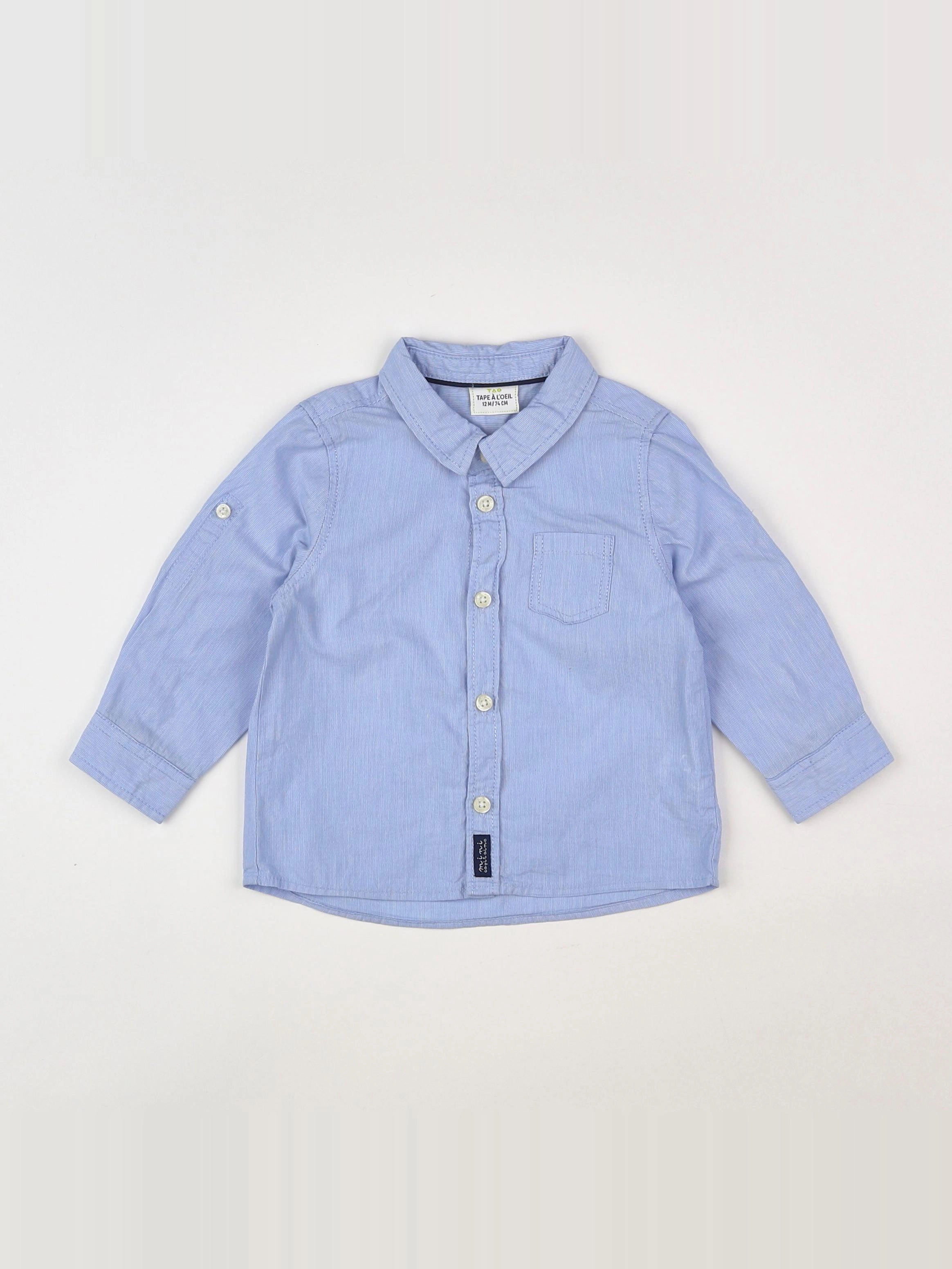 Tape à l'oeil - chemise bleu - 12 mois