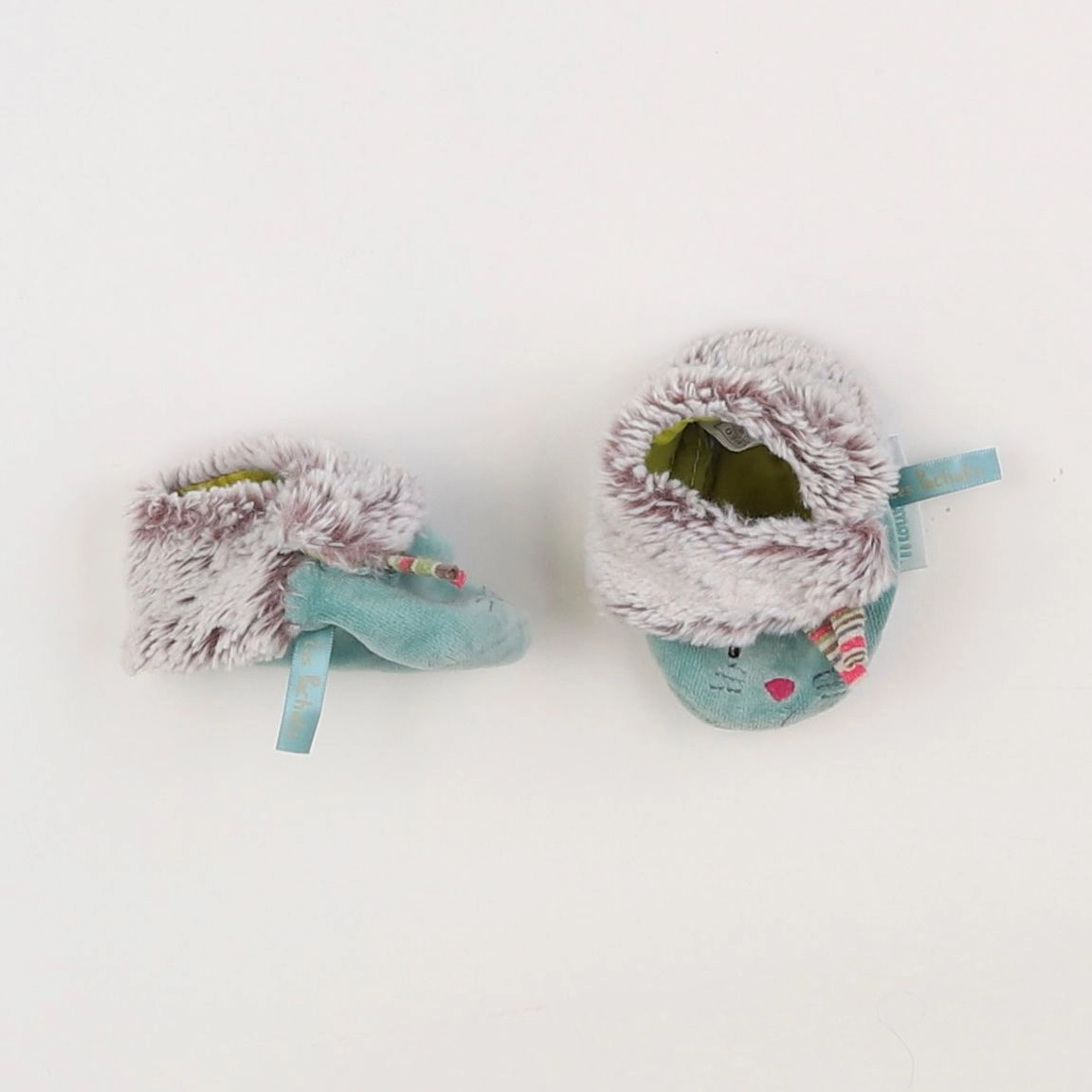 Moulin Roty - chaussons bleu - pointure 16/17