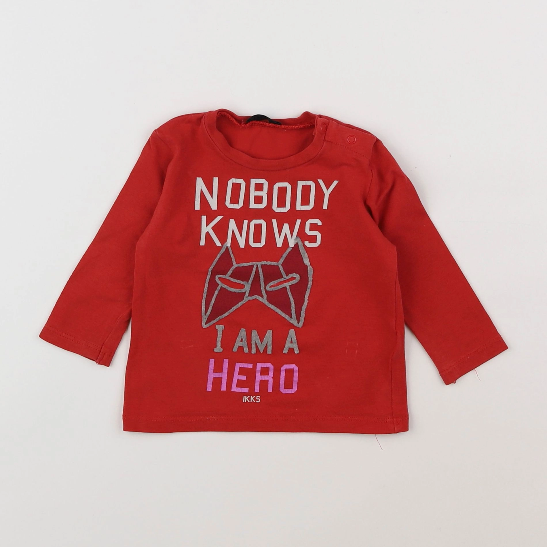 IKKS - tee-shirt rouge - 6 mois