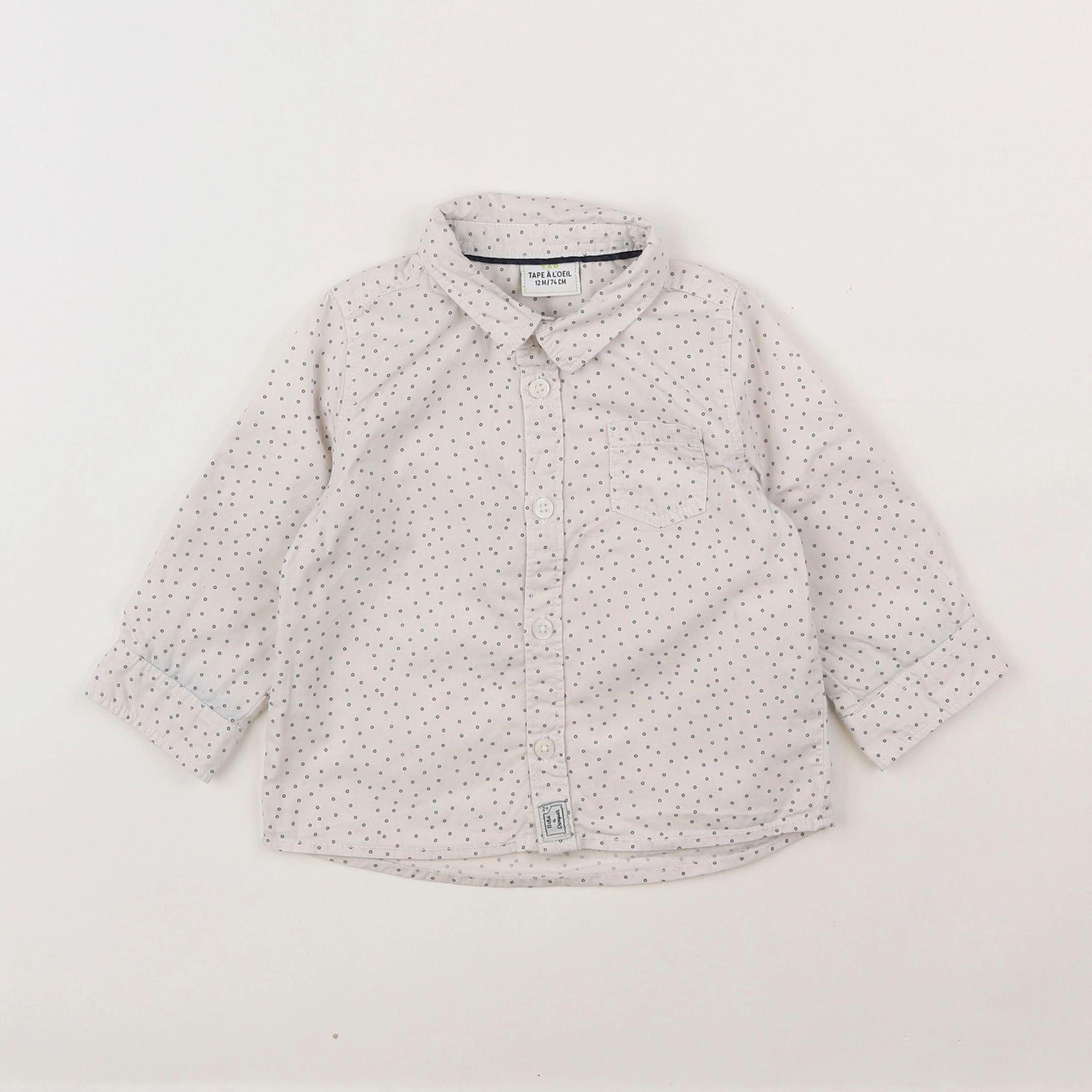 Tape à l'oeil - chemise blanc - 12 mois