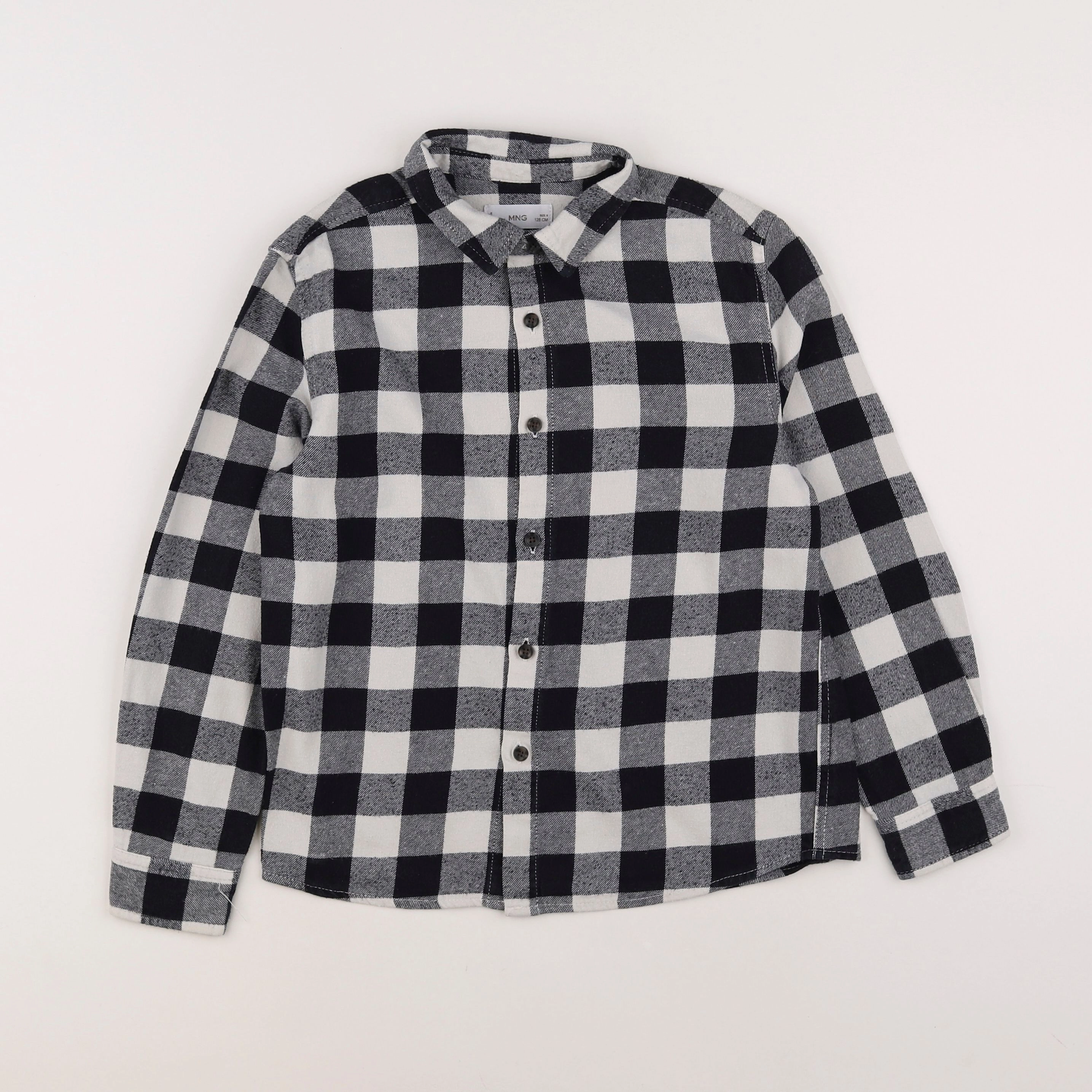 Mango - chemise noir, gris - 8 ans