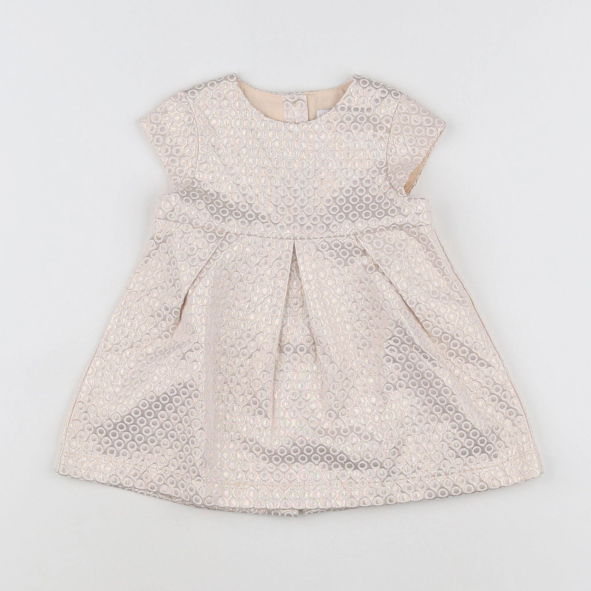 Vertbaudet - robe or - 9 mois