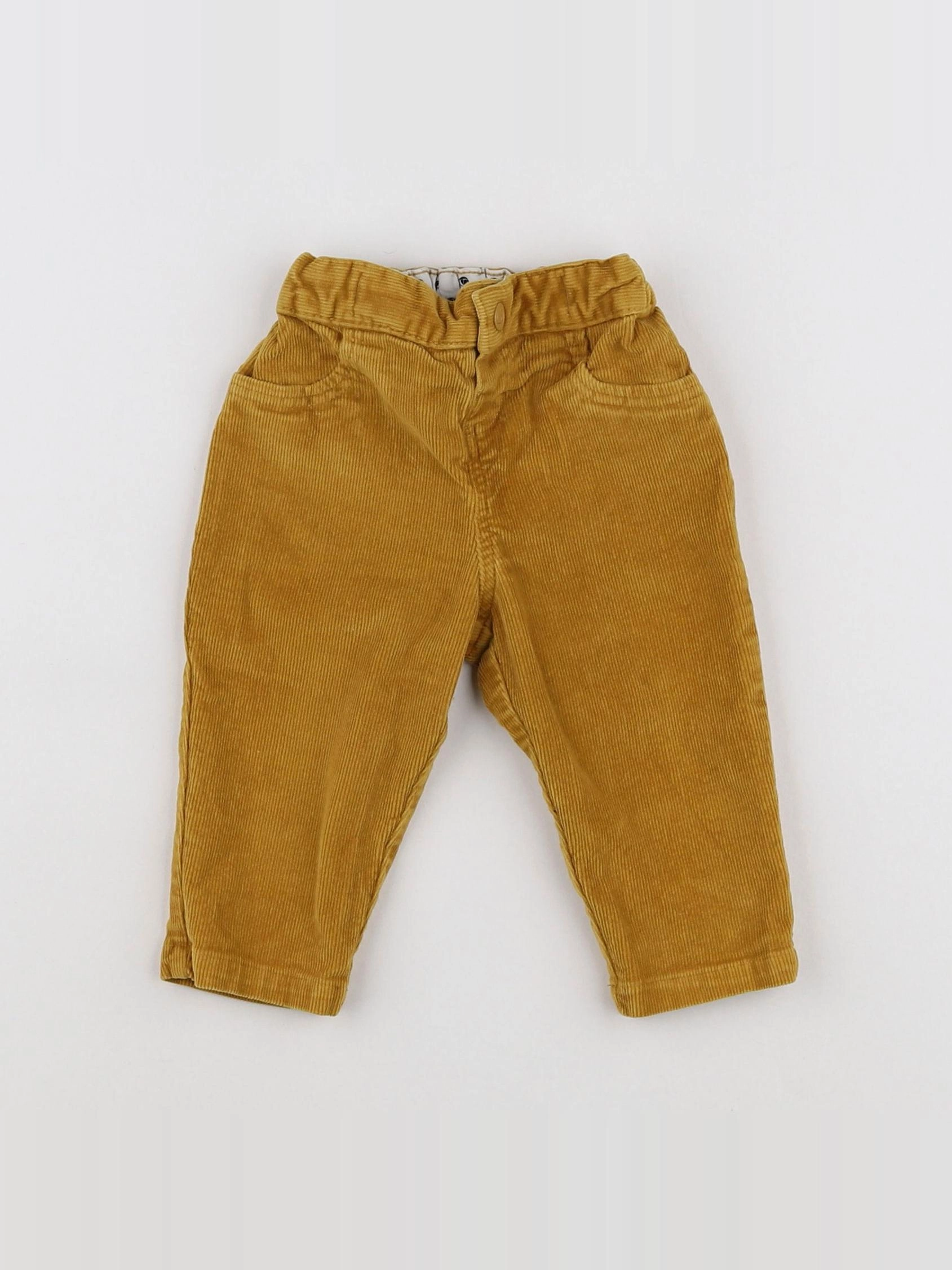 Petit Bateau - pantalon jaune - 6 mois