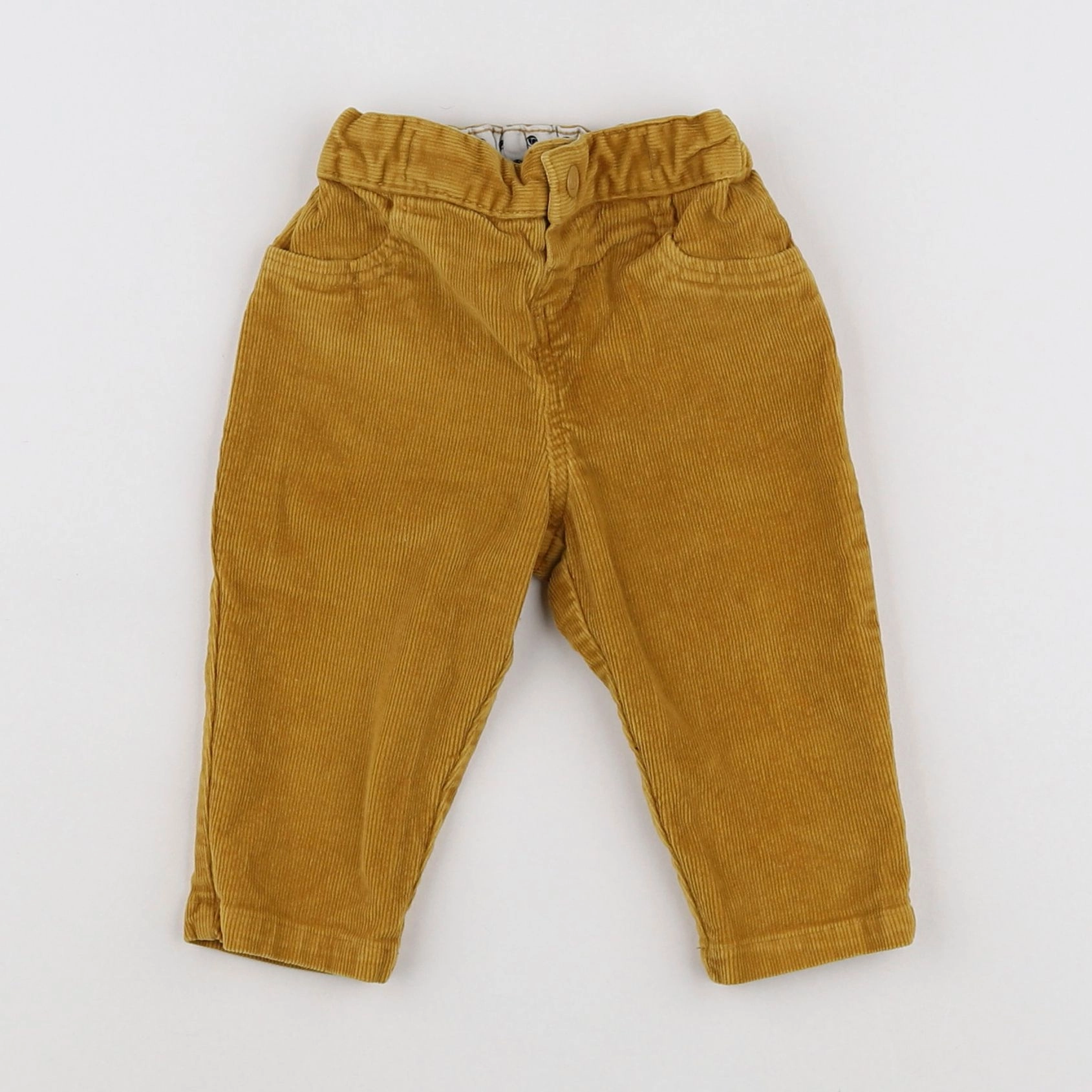 Petit Bateau - pantalon jaune - 6 mois
